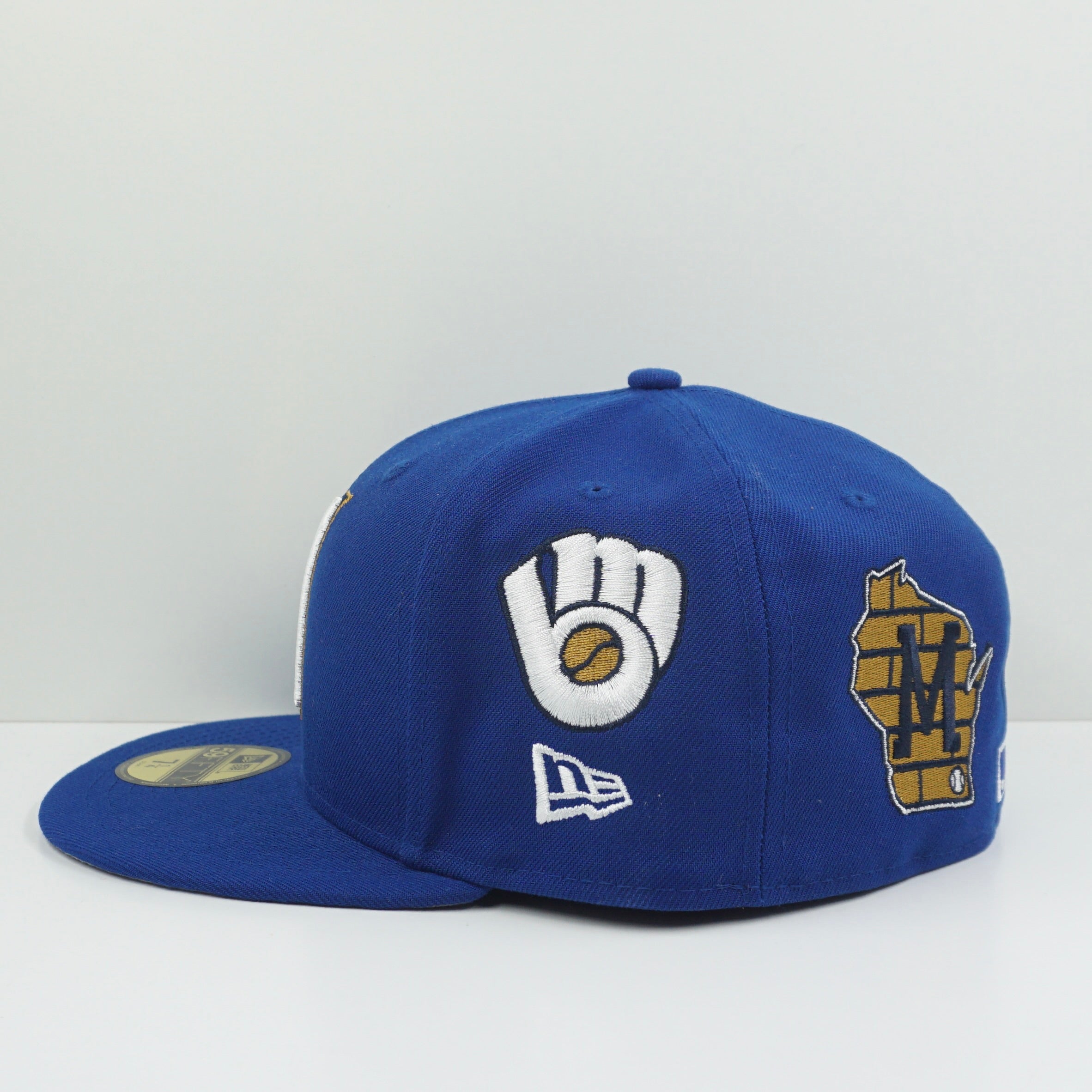 New Era Cooperstown Milwaukee Brewers Multi Logo Fitted Cap