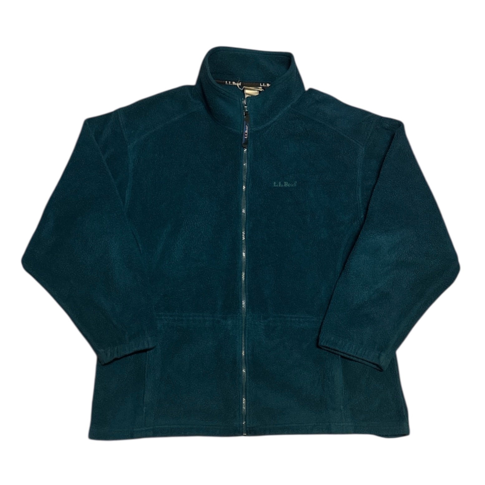 L.L.Bean Turquoise Zip up Fleece Jacket