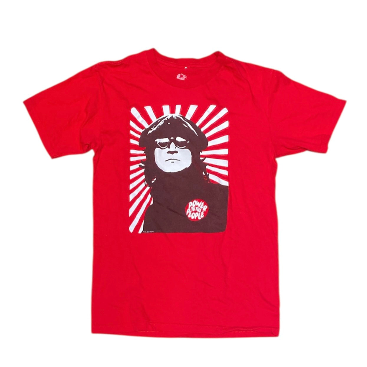 John Lennon Power To The People Red Tshirt