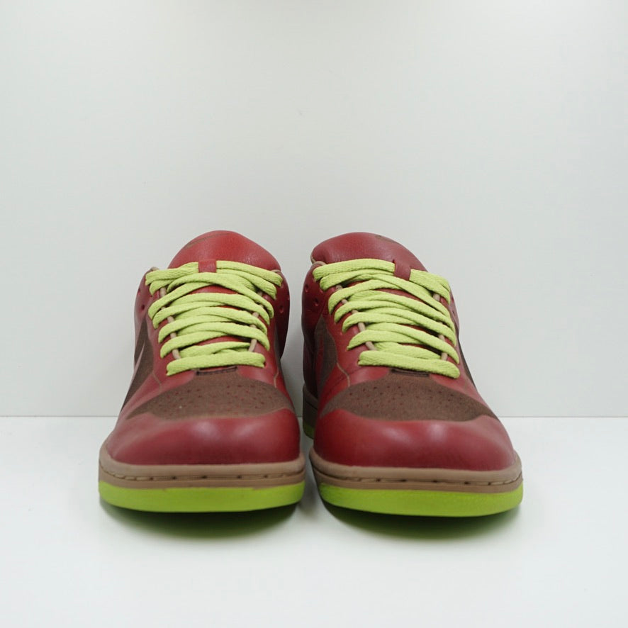 Nike Dunk Low 1-Piece Laser Varsity Red Chartreuse