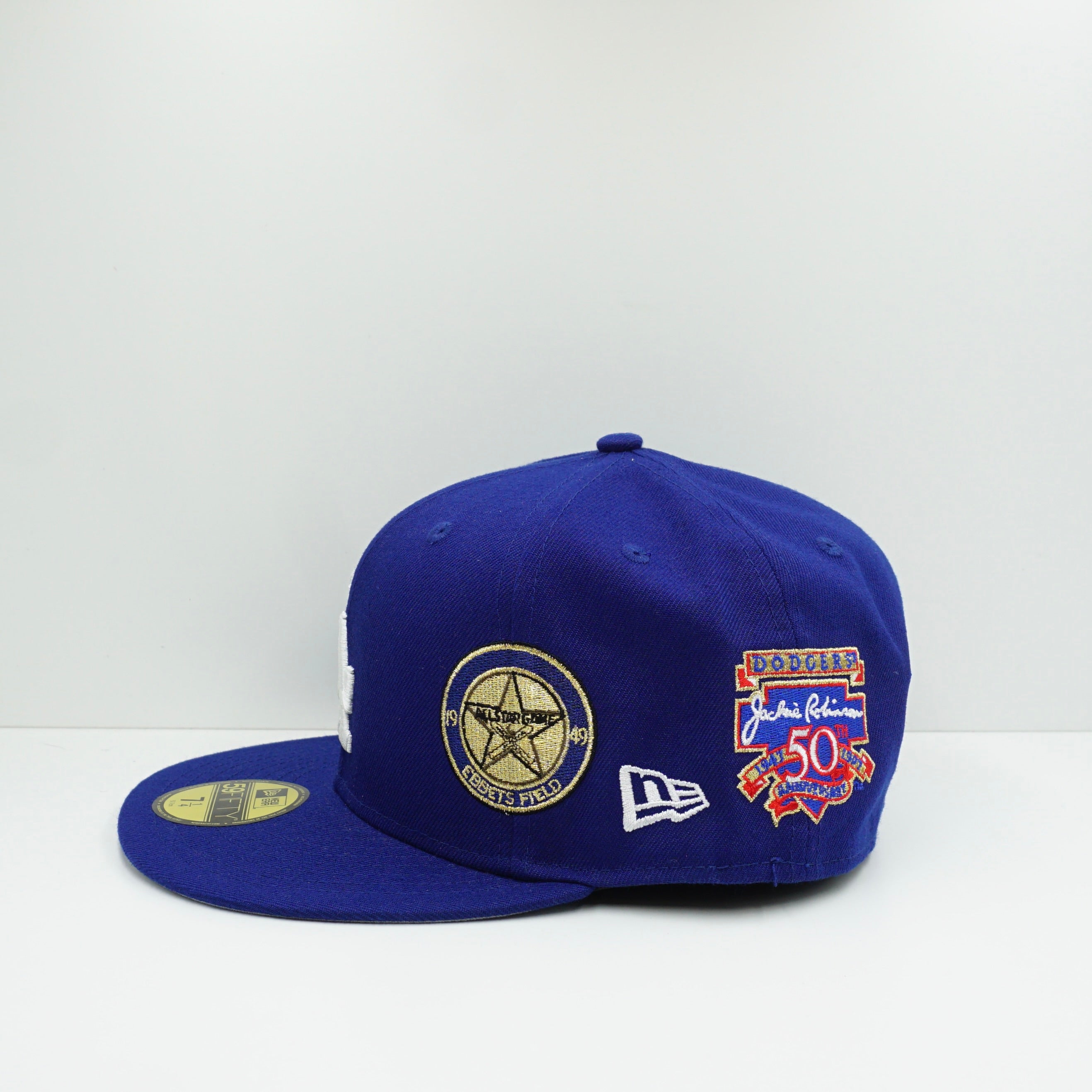 New Era Cooperstown Los Angeles Dodgers Multi Logo Fitted Cap