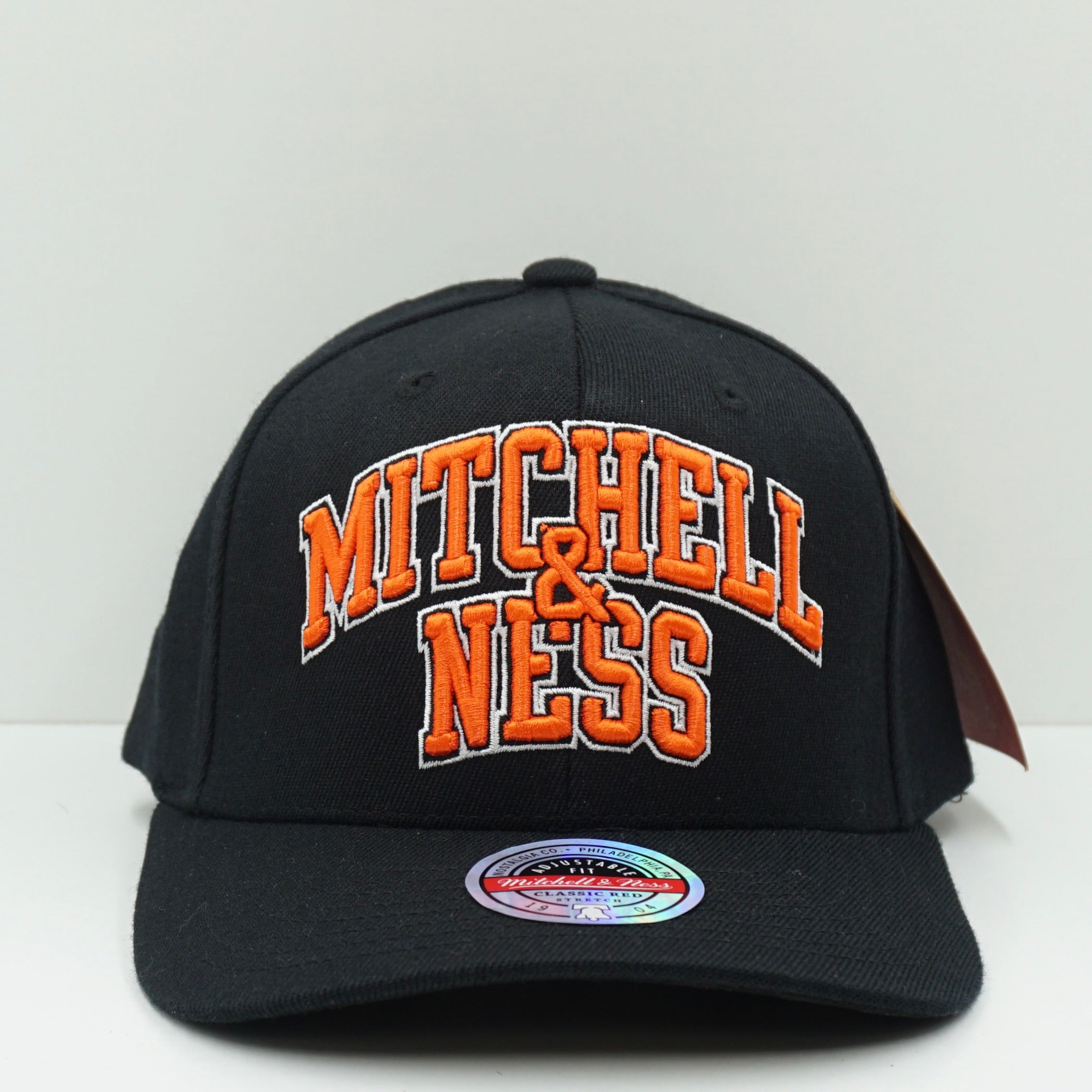 Mitchell & Ness Black Orange Snapback Cap