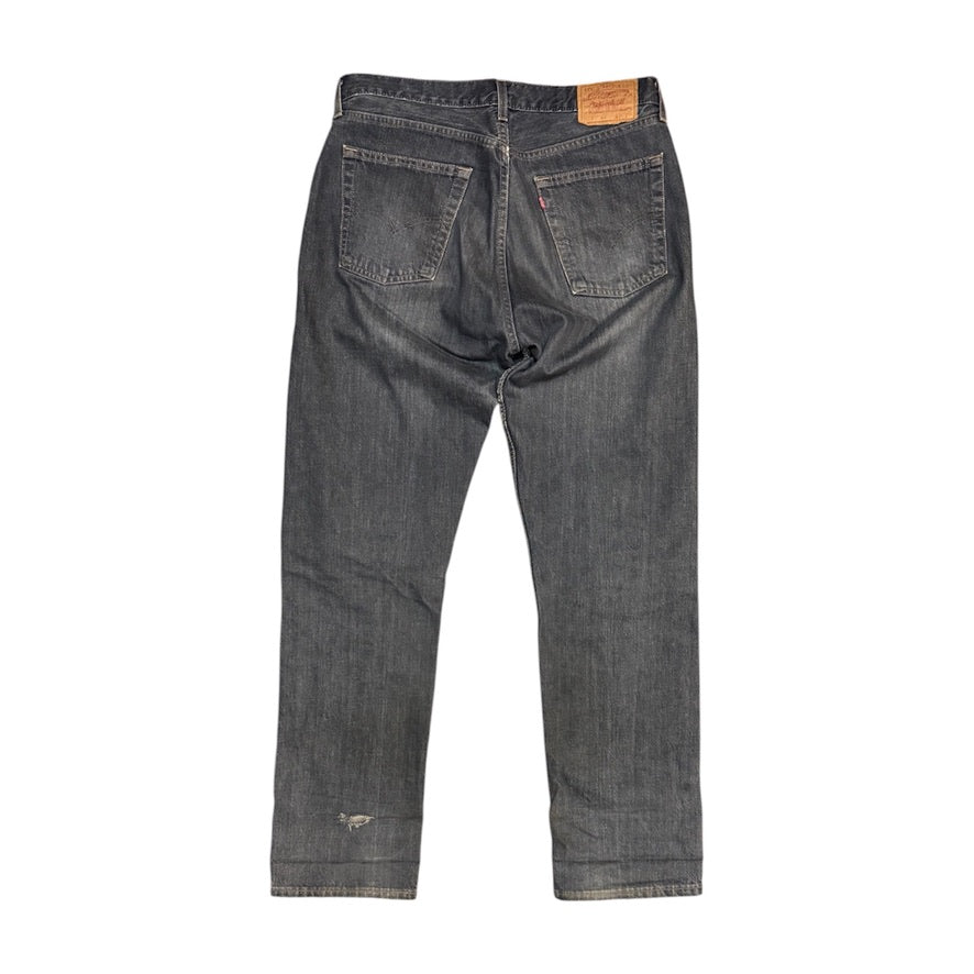 Vintage Levi's 517 Made in UK Dark Washed Grey Jeans
