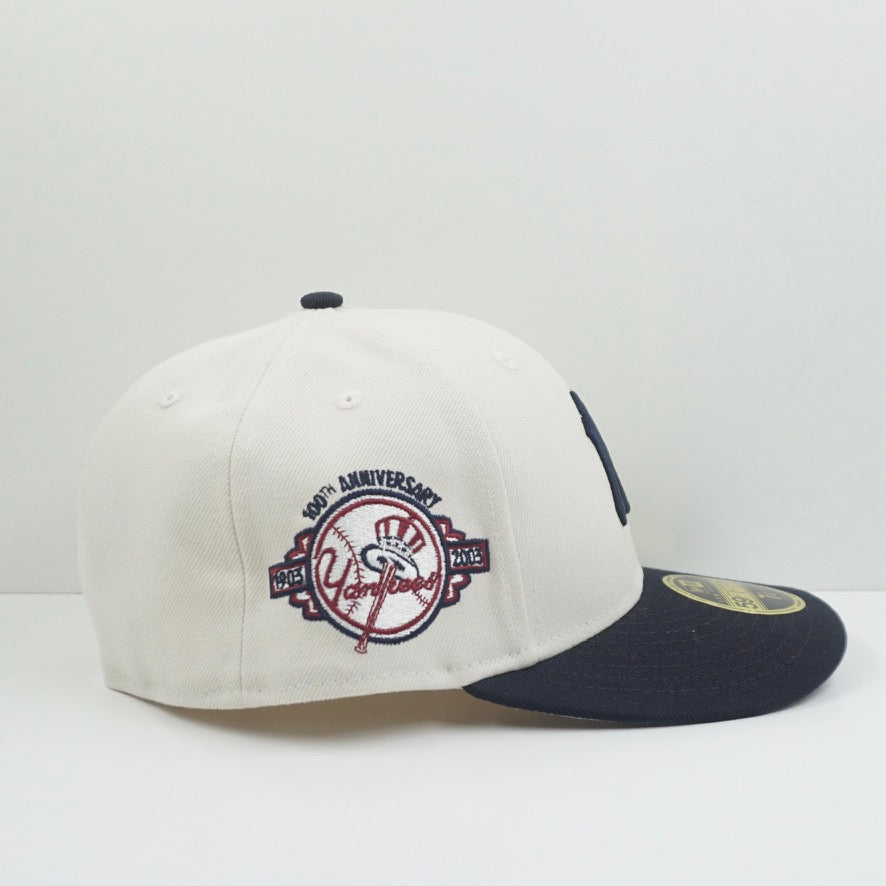New Era New York Yankees Beige Navy Low Profile Fitted Cap