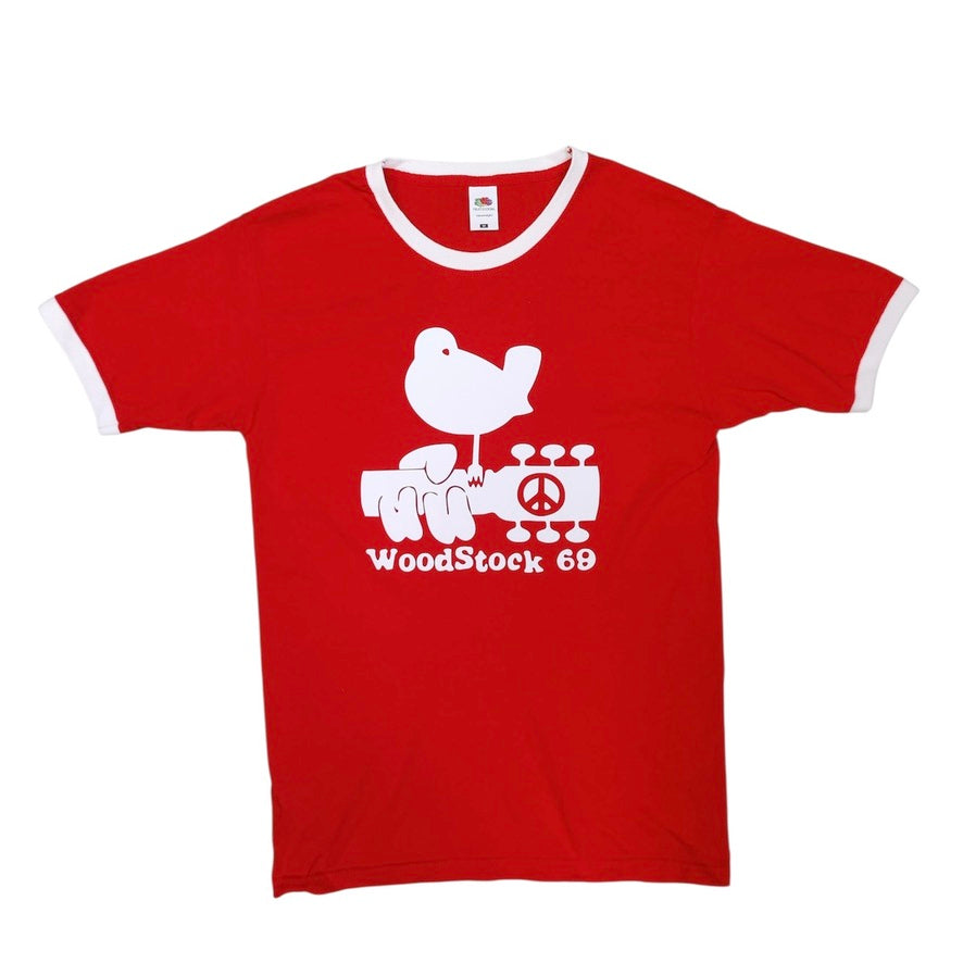 Fruit Of The Loom Woodstock Red Tshirt
