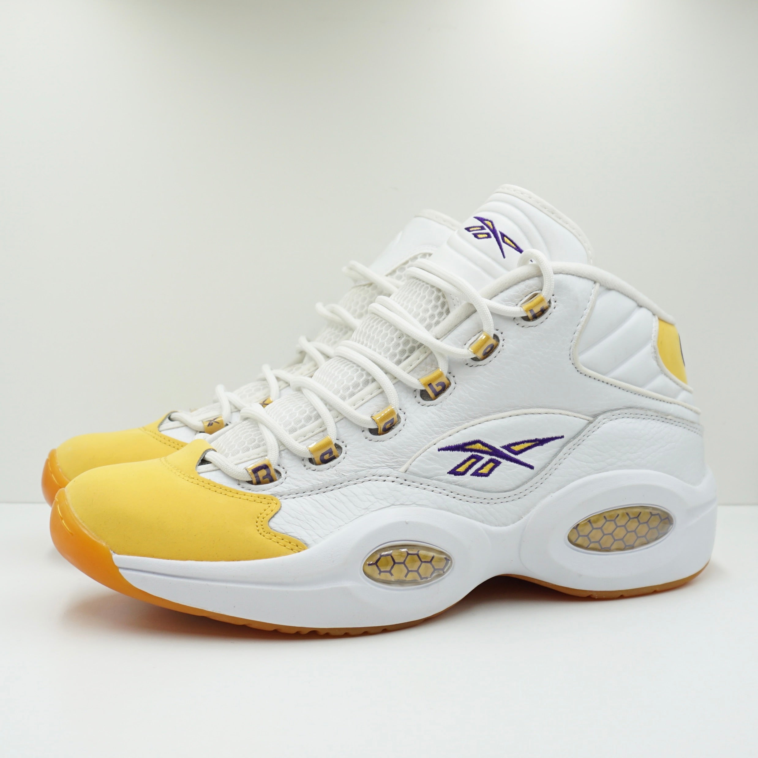 Reebok Question Mid Yellow Toe