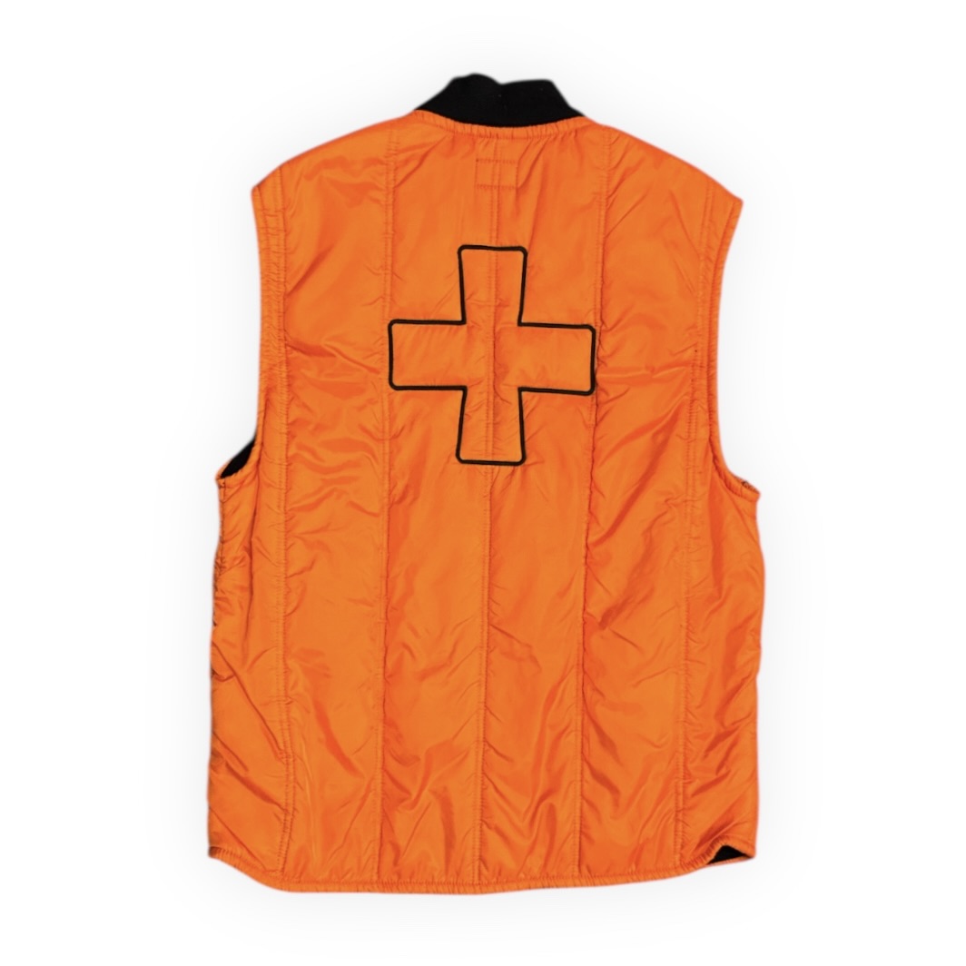 Places + Faces Orange Quilted Vest