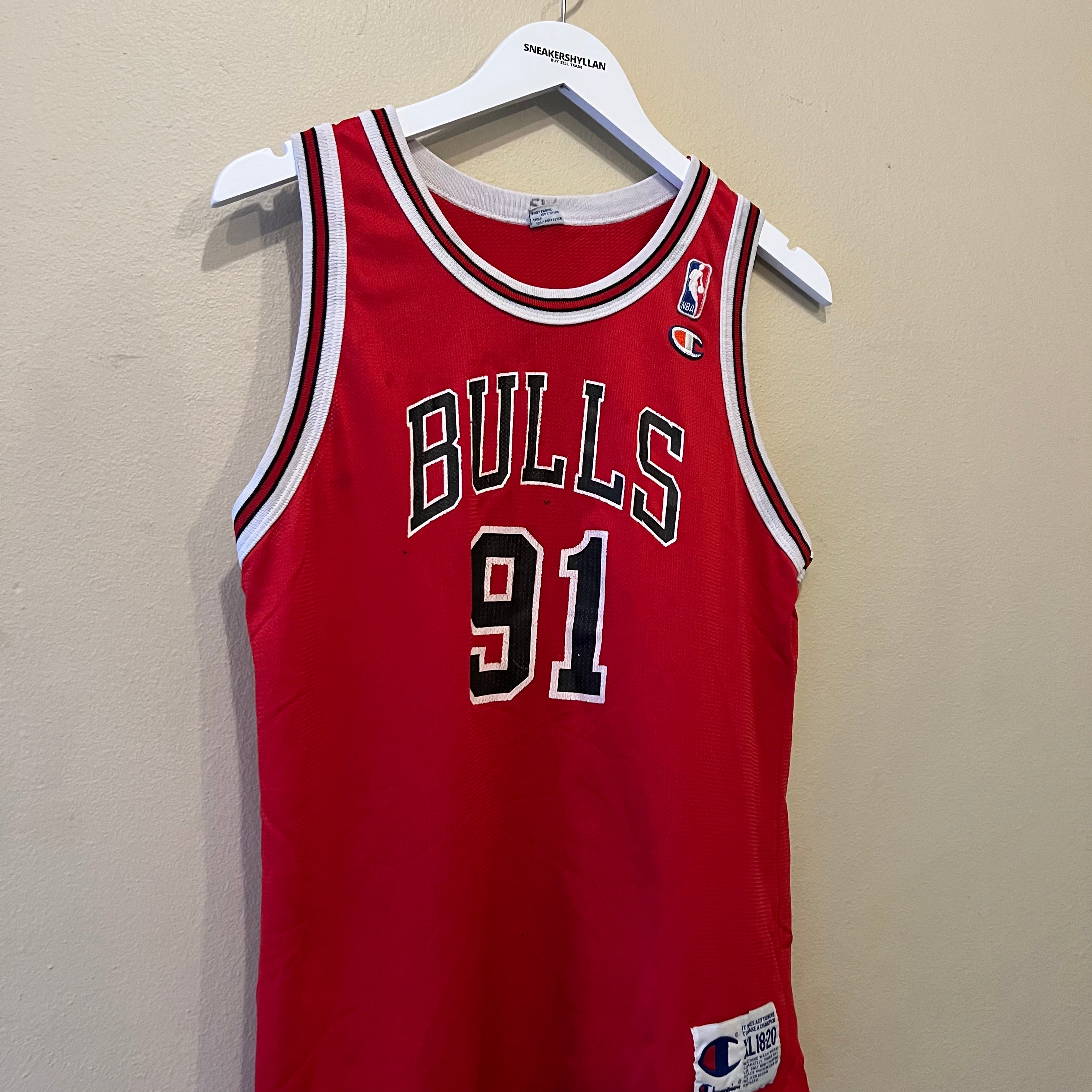 Champion Chicago Bulls Rodman #91 Basketball Jersey (Youth)