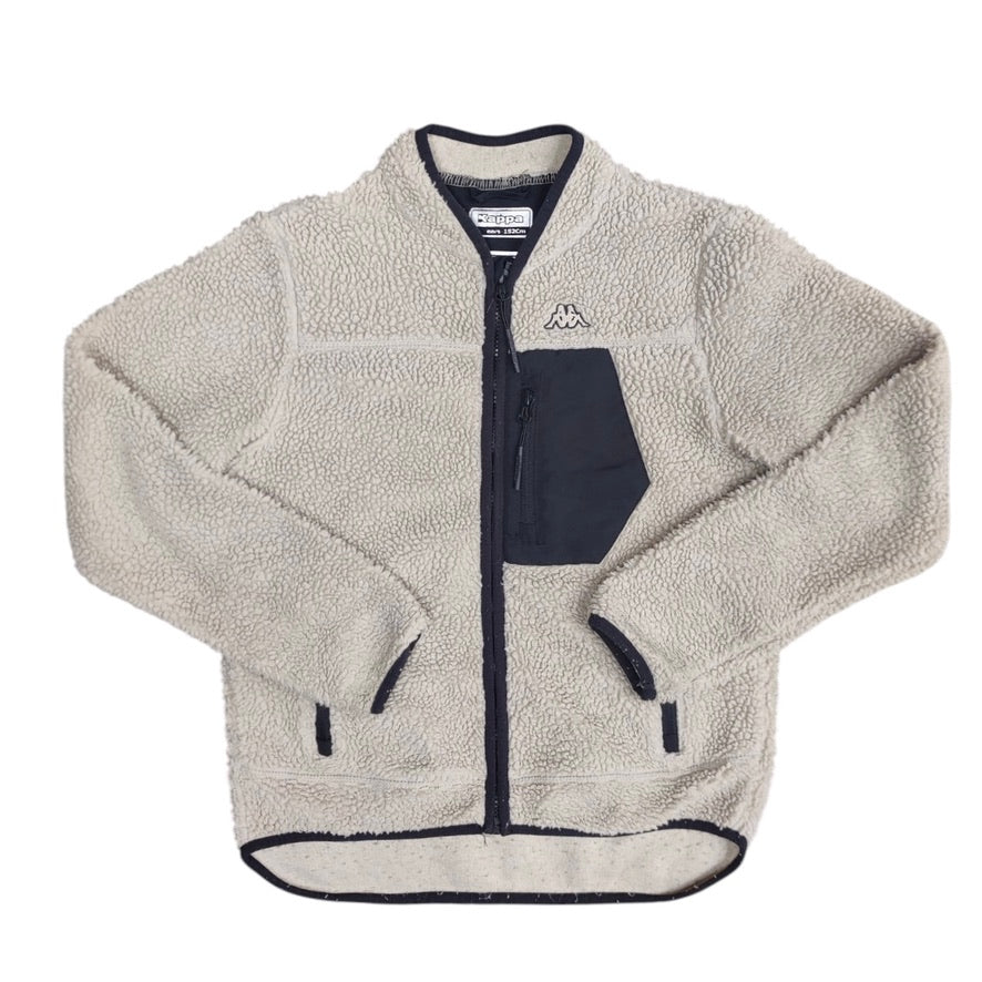 Kappa Sherpa Beige Full Zip Jacket (Youth)