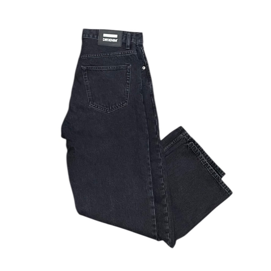 Dr.Denim Omar Straight Leg Worn Black Jeans