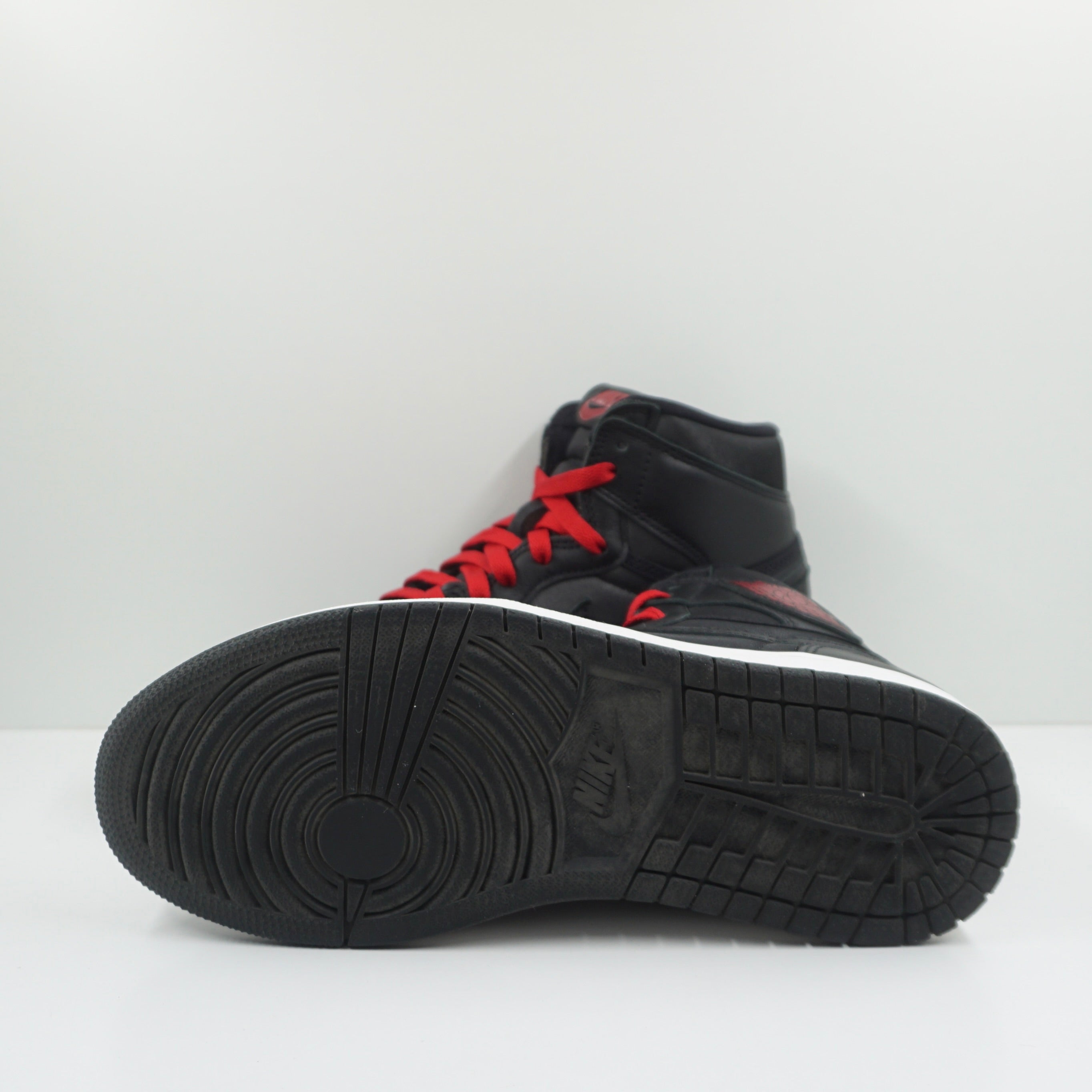 Jordan 1 Retro High Black Satin Gym Red