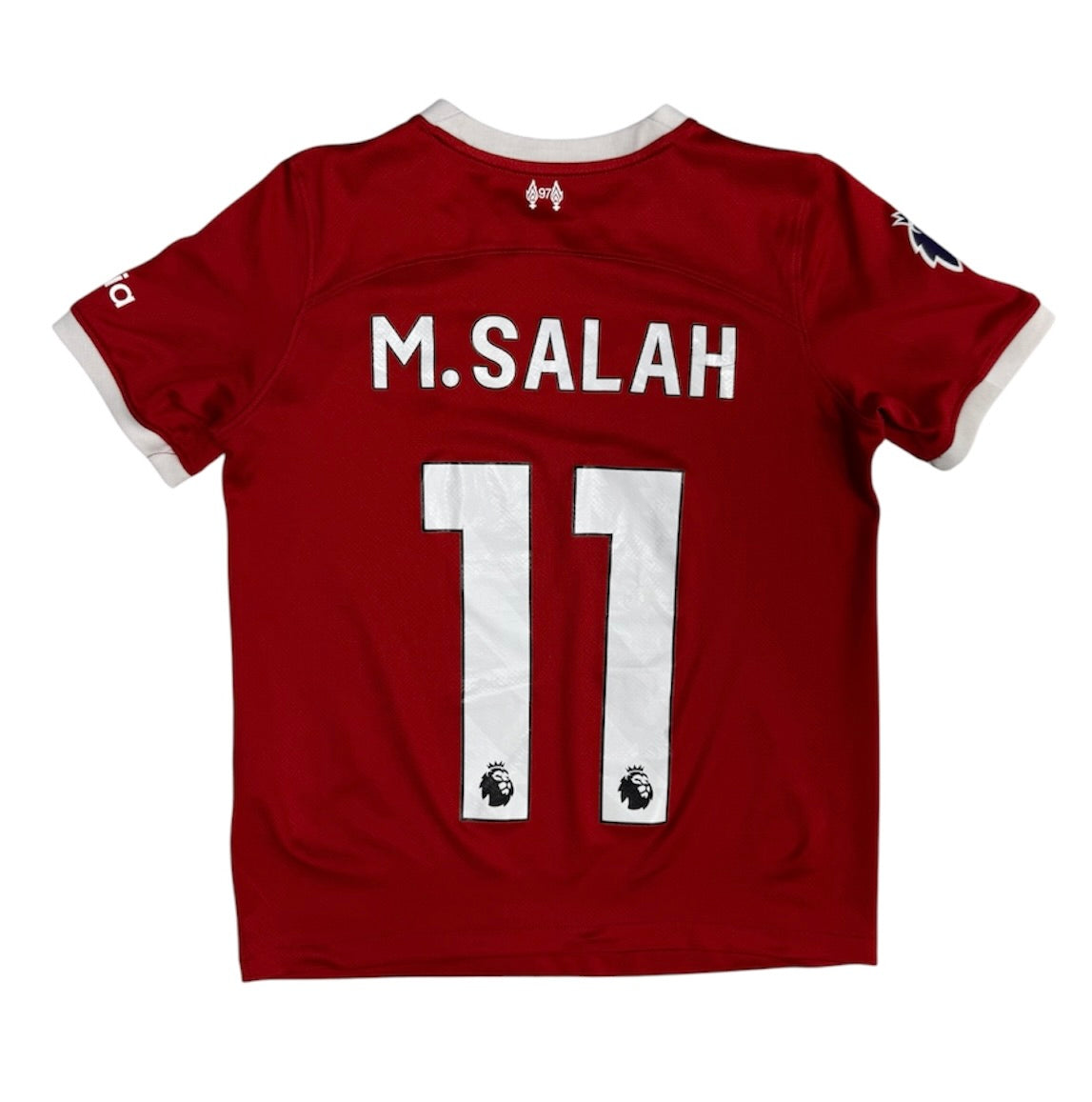 Nike Liverpool FC M. Salah #11  2023/2024 Home Fotball Jersey (Youth)