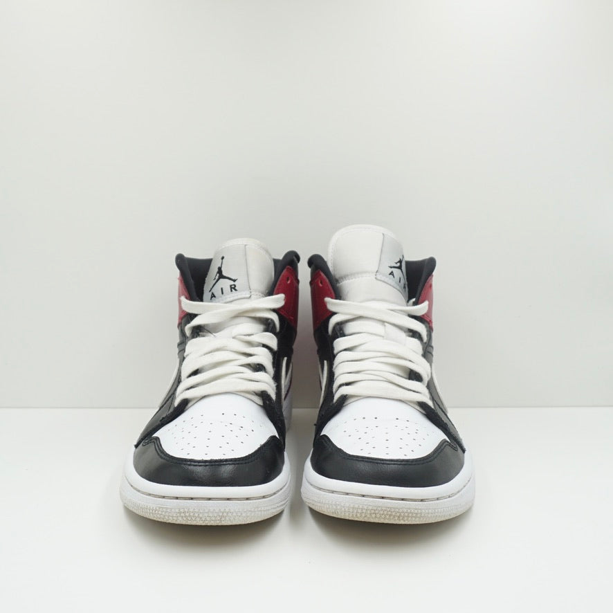 Jordan 1 Mid Black Noble Red (W)