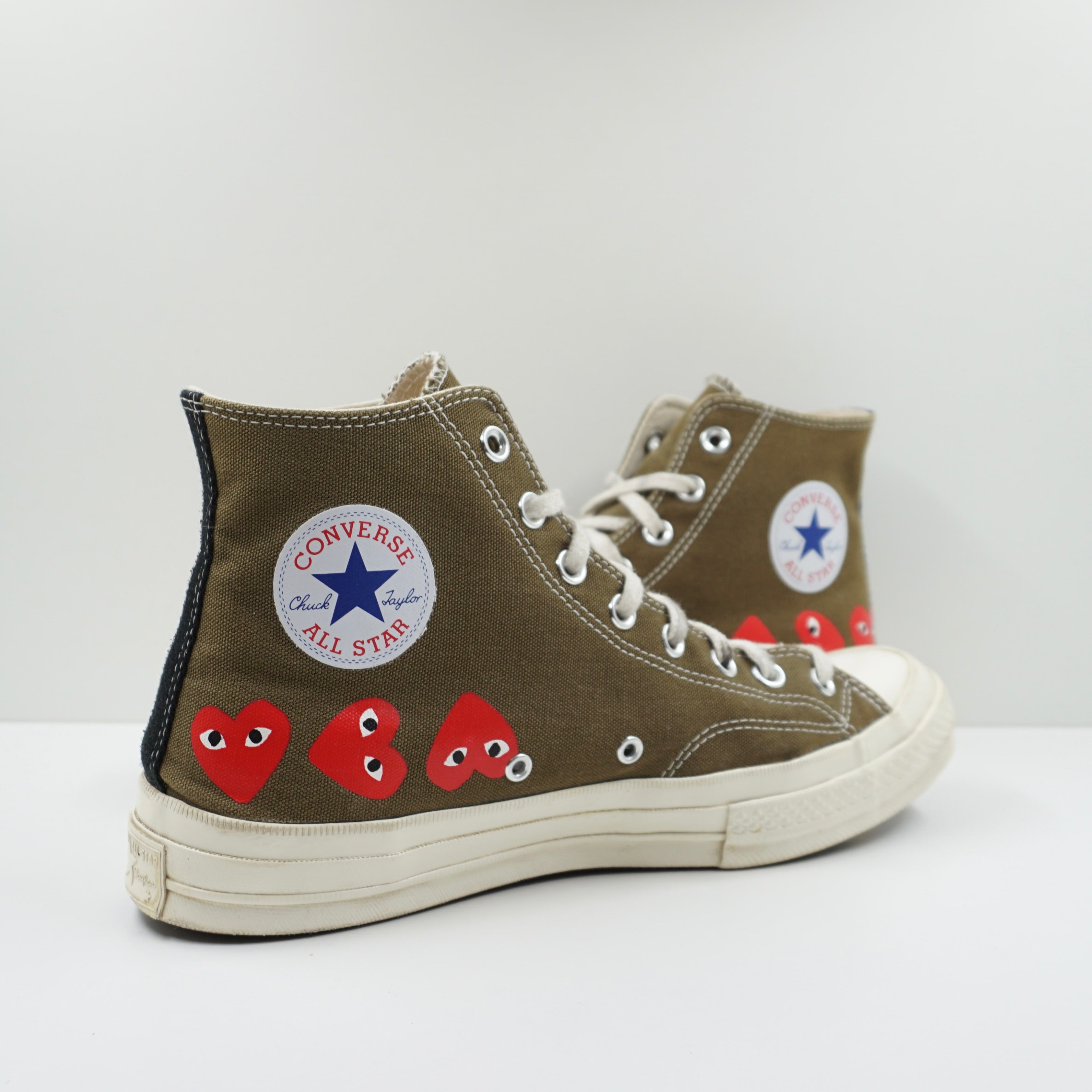 Comme Des Garcons Play Converse Chuck Taylor 70 High Olive