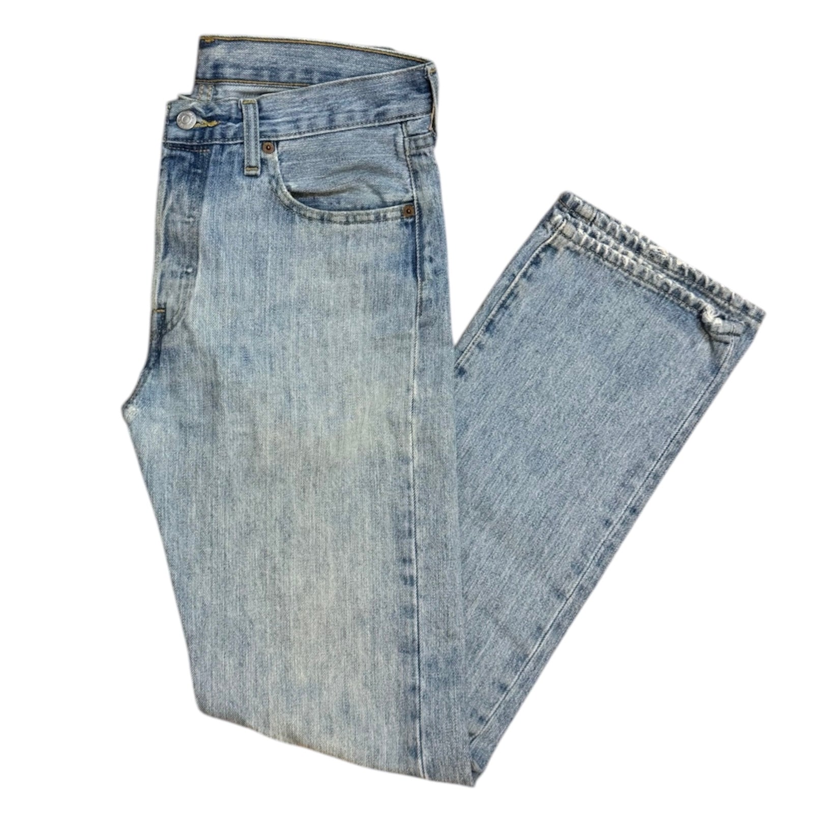 Levis 501 Light Blue Washed Jeans