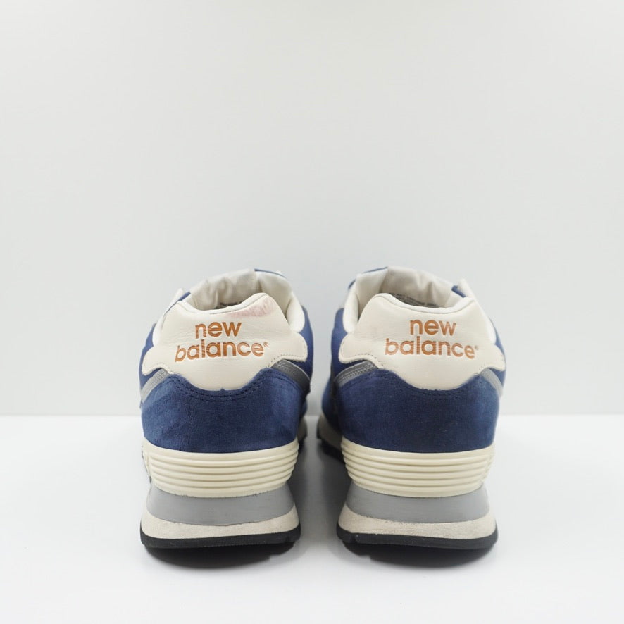 New Balance 574 Leather Nylon Blue