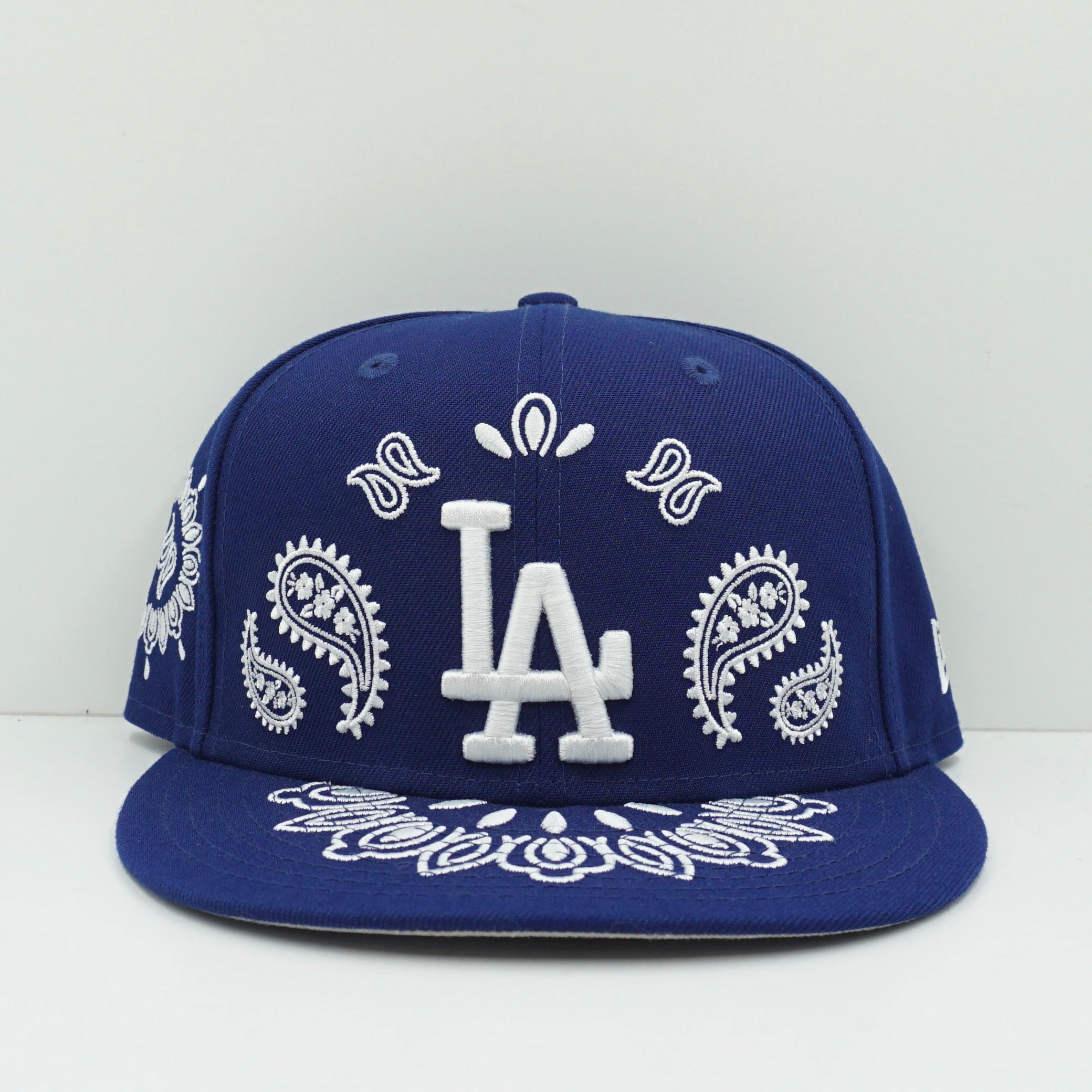 New Era Los Angeles Dodgers Bandana Blue White Fitted Cap