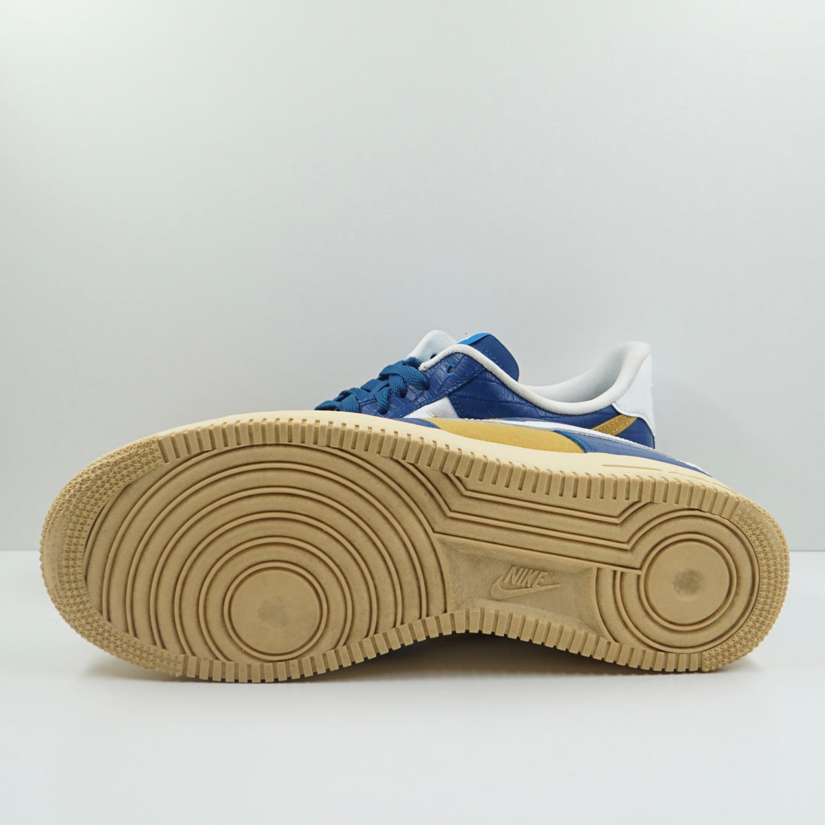 Nike Air Force 1 Low SP Undefeated 5 On It Blue Yellow Croc