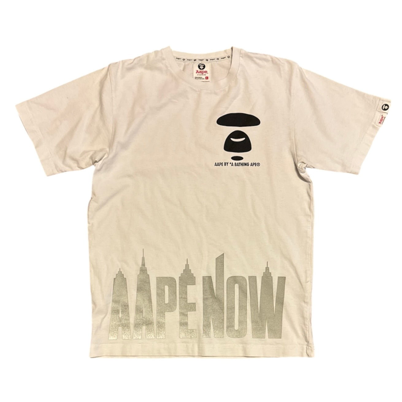 Aape By A Bathing Ape Skyscrapers White Tshirt