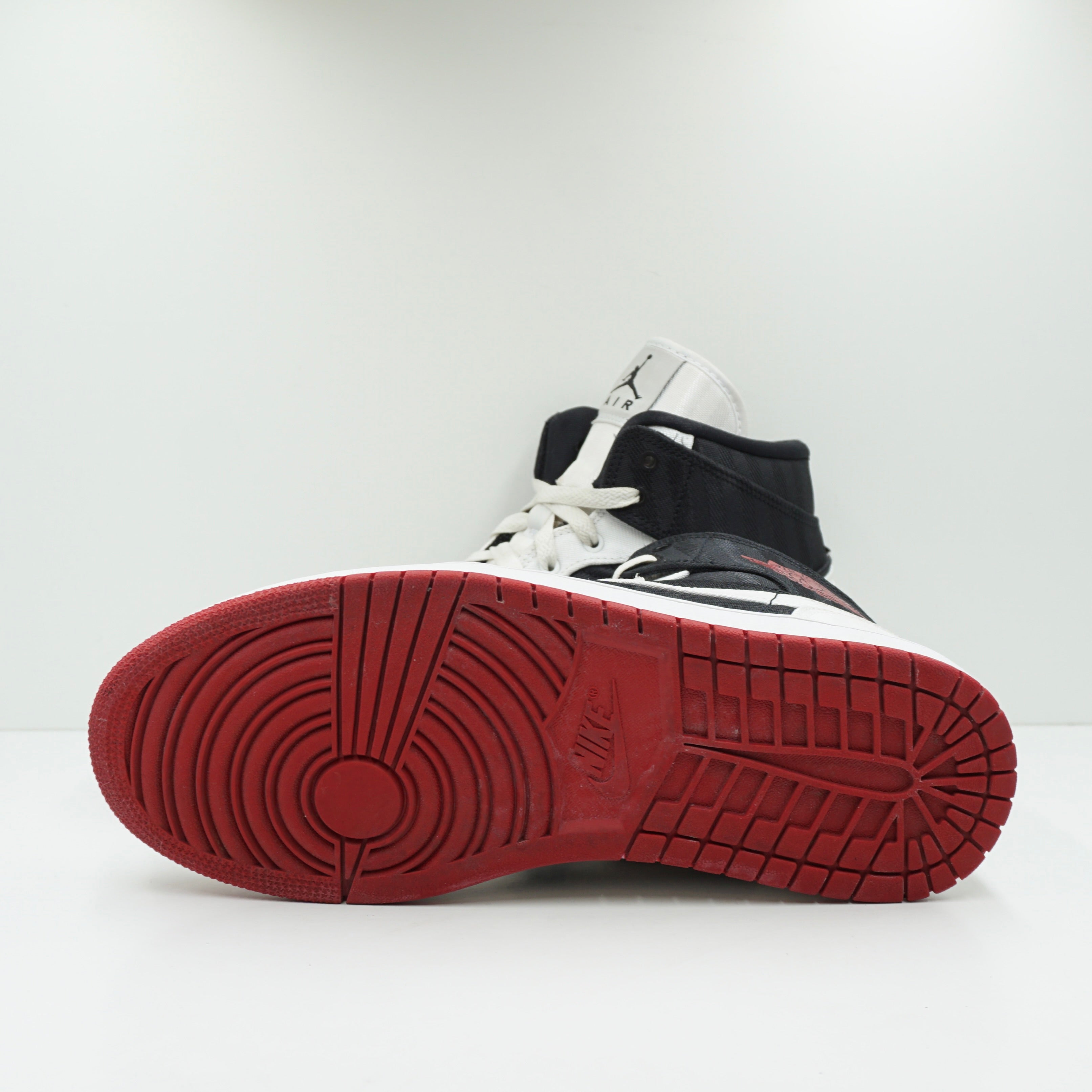 Jordan 1 Mid SE Utility Canvas White Black Gym Red (W)