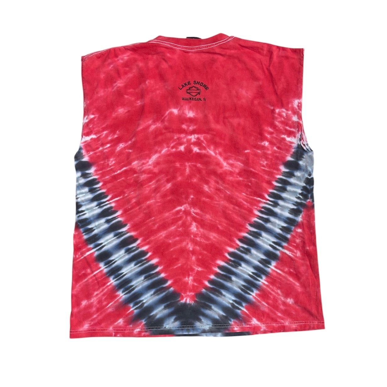 Harley Davidson Red Tie Dye Tank Top