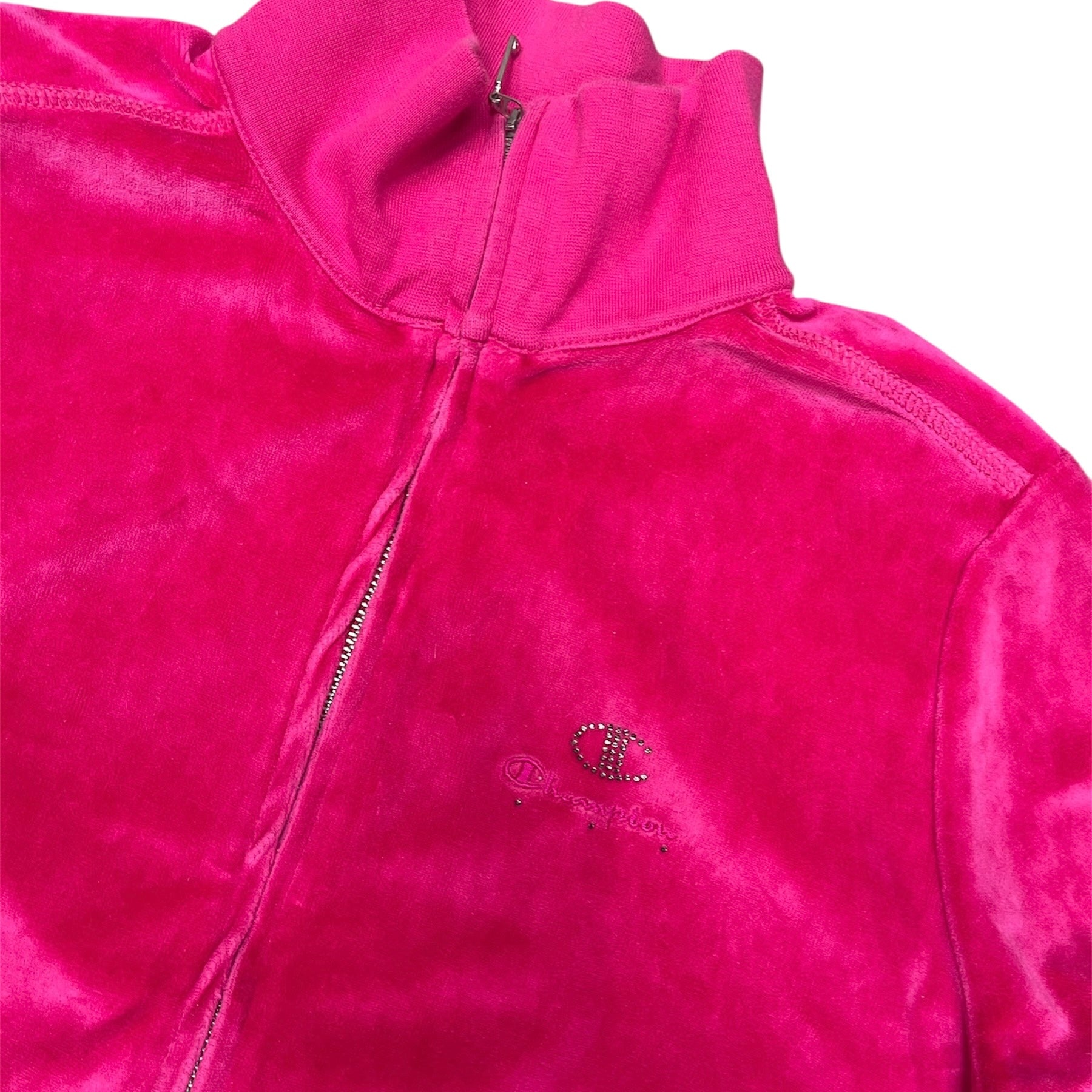 Champion Heritage Fit Pink Velvet Track Top (W)