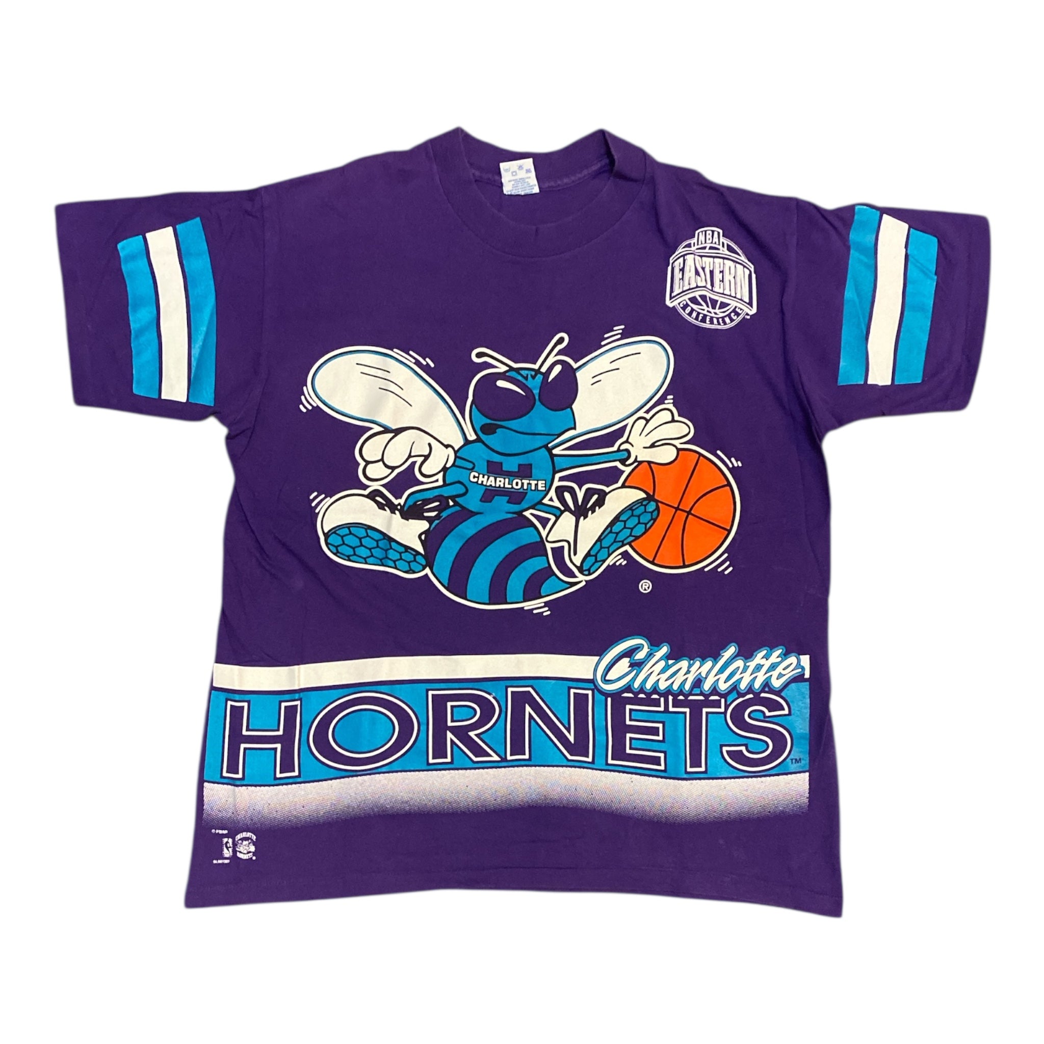 Vintage Charlotte Hornets Eastern Conference Purple Tshirt
