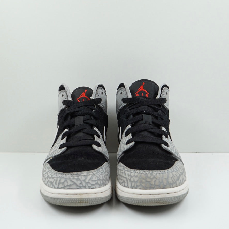 Jordan 1 Mid SE Elephant Print (GS)
