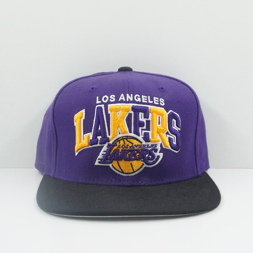 Mitchell & Ness NBA Los Angeles Lakers Purple Black Snapback Cap