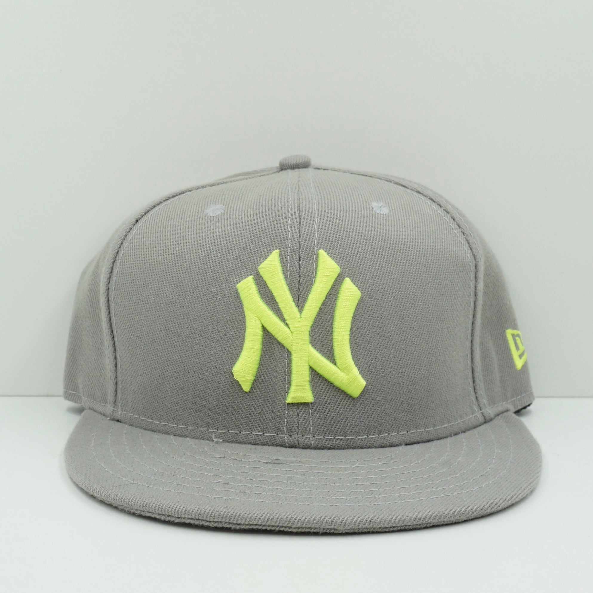 New Era New York Yankees Grey Neon Green Fitted Cap