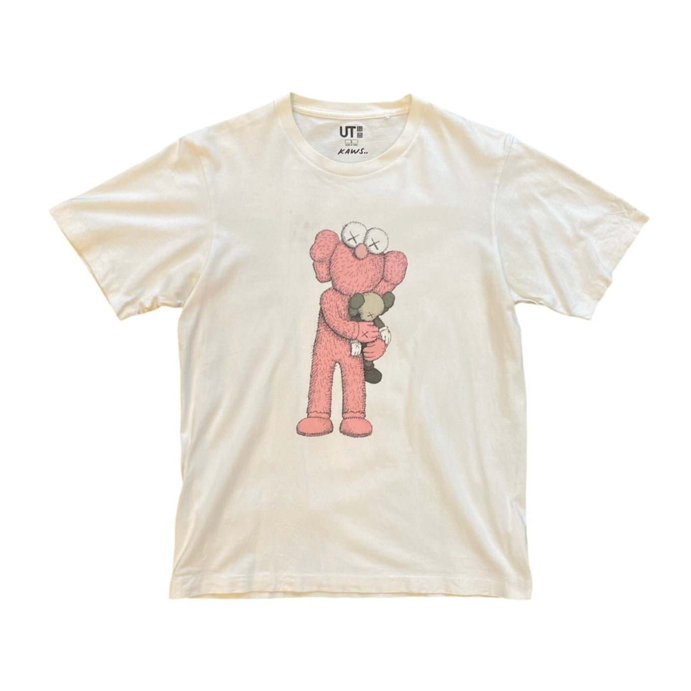 KAWS x Uniqlo Pink BFF TShirt White