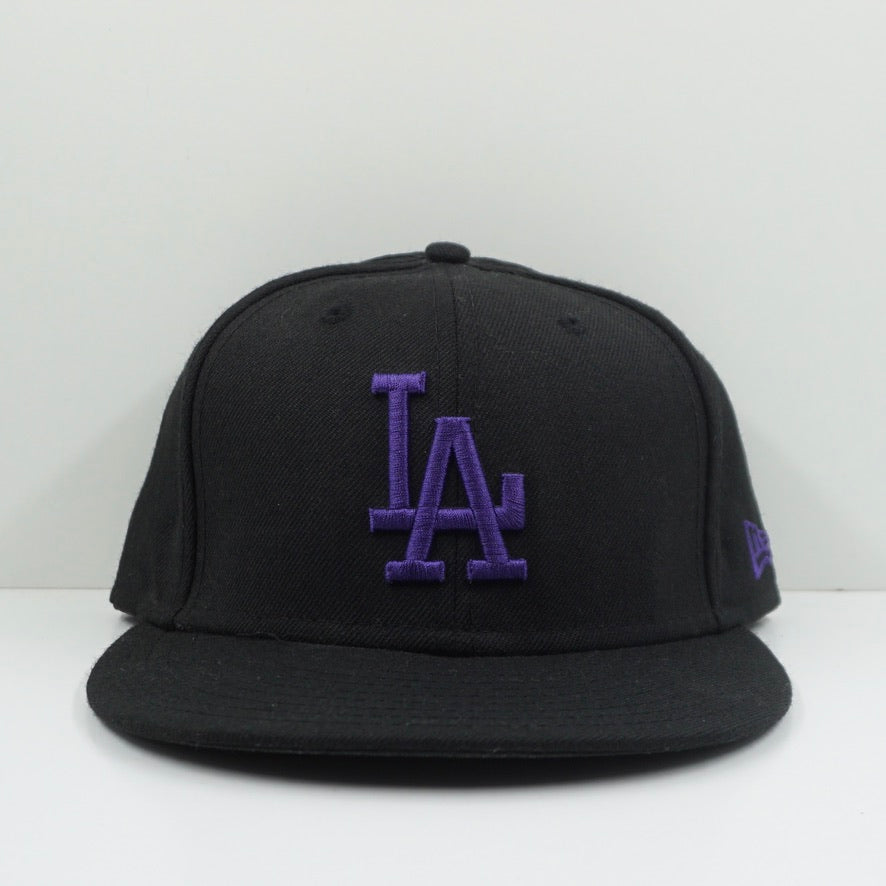 New Era Los Angeles Dodgers Black Purple Fitted Cap