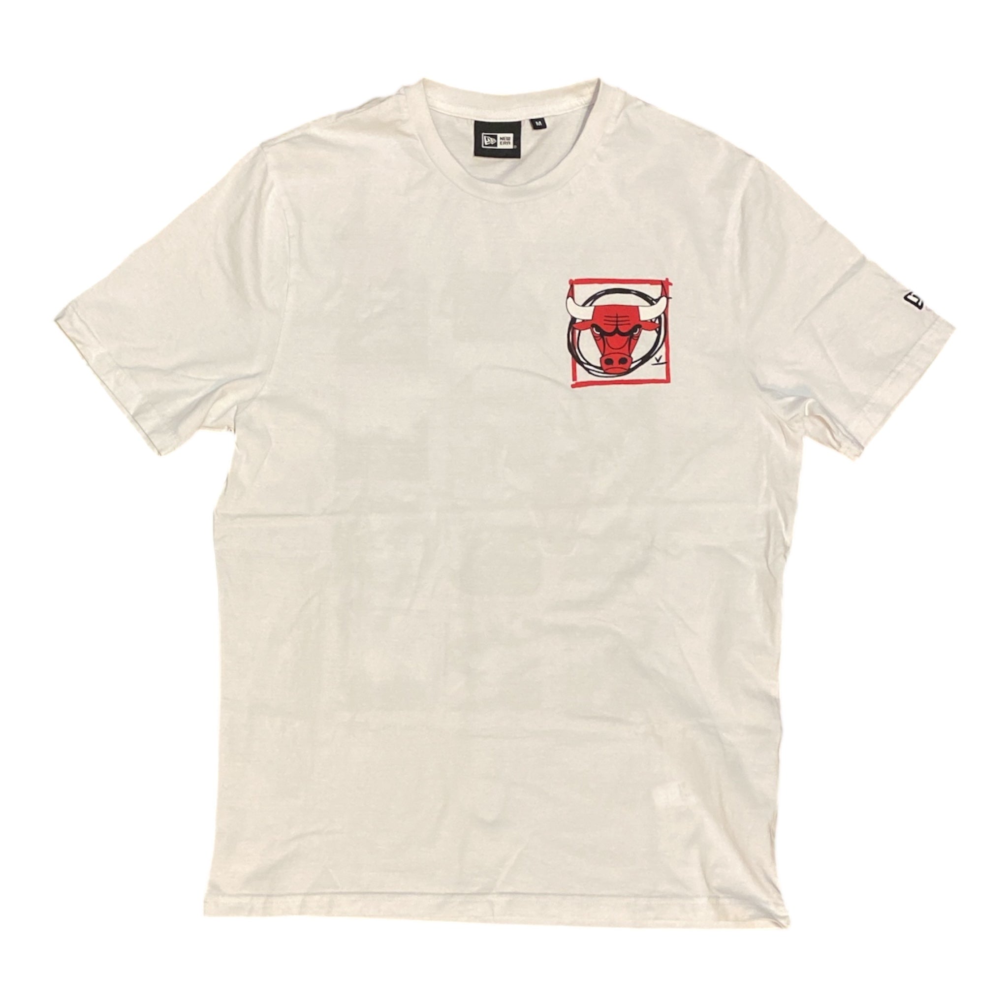 New Era Chicago Bulls White Tshirt
