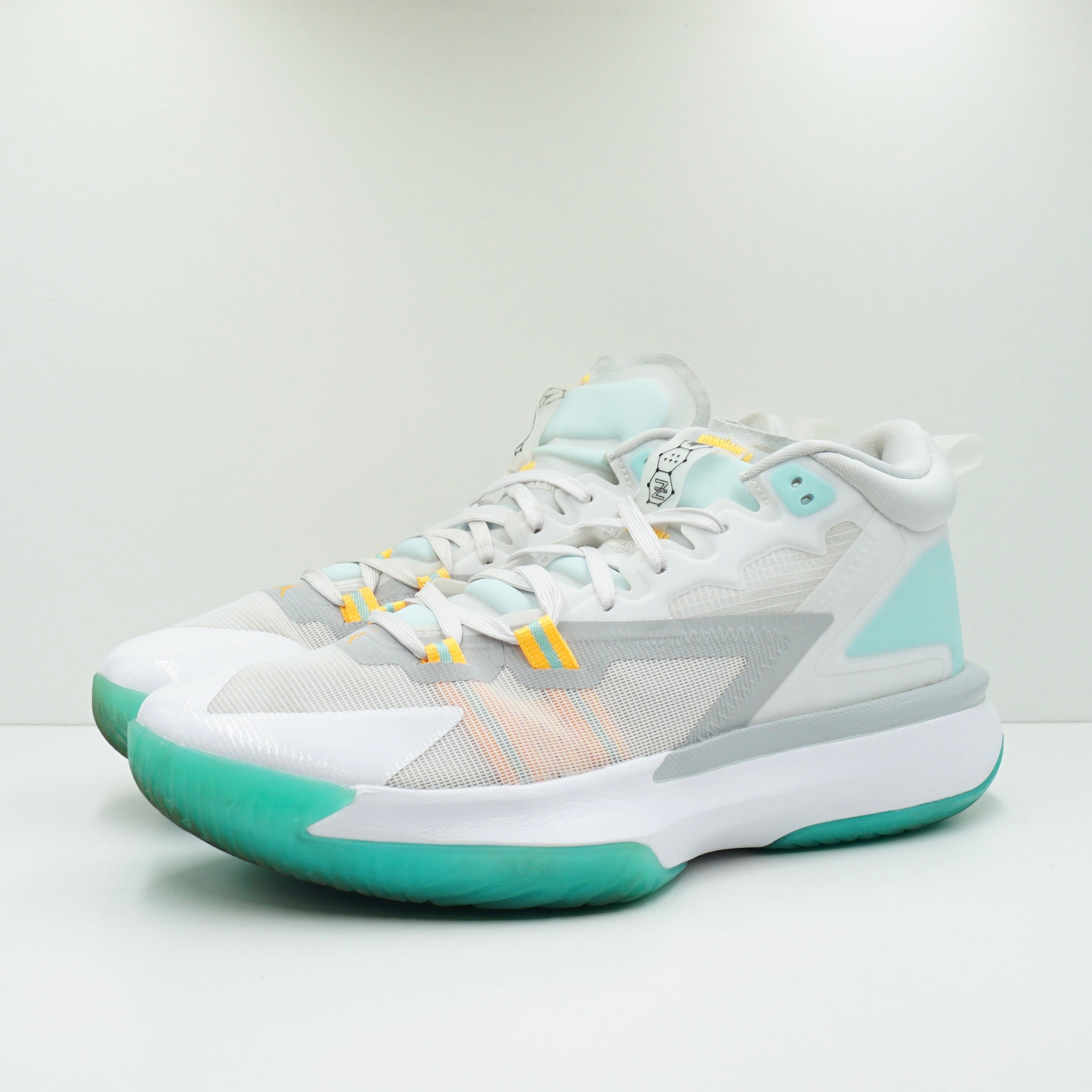 Jordan Zion 1 White Dynamic Turquoise