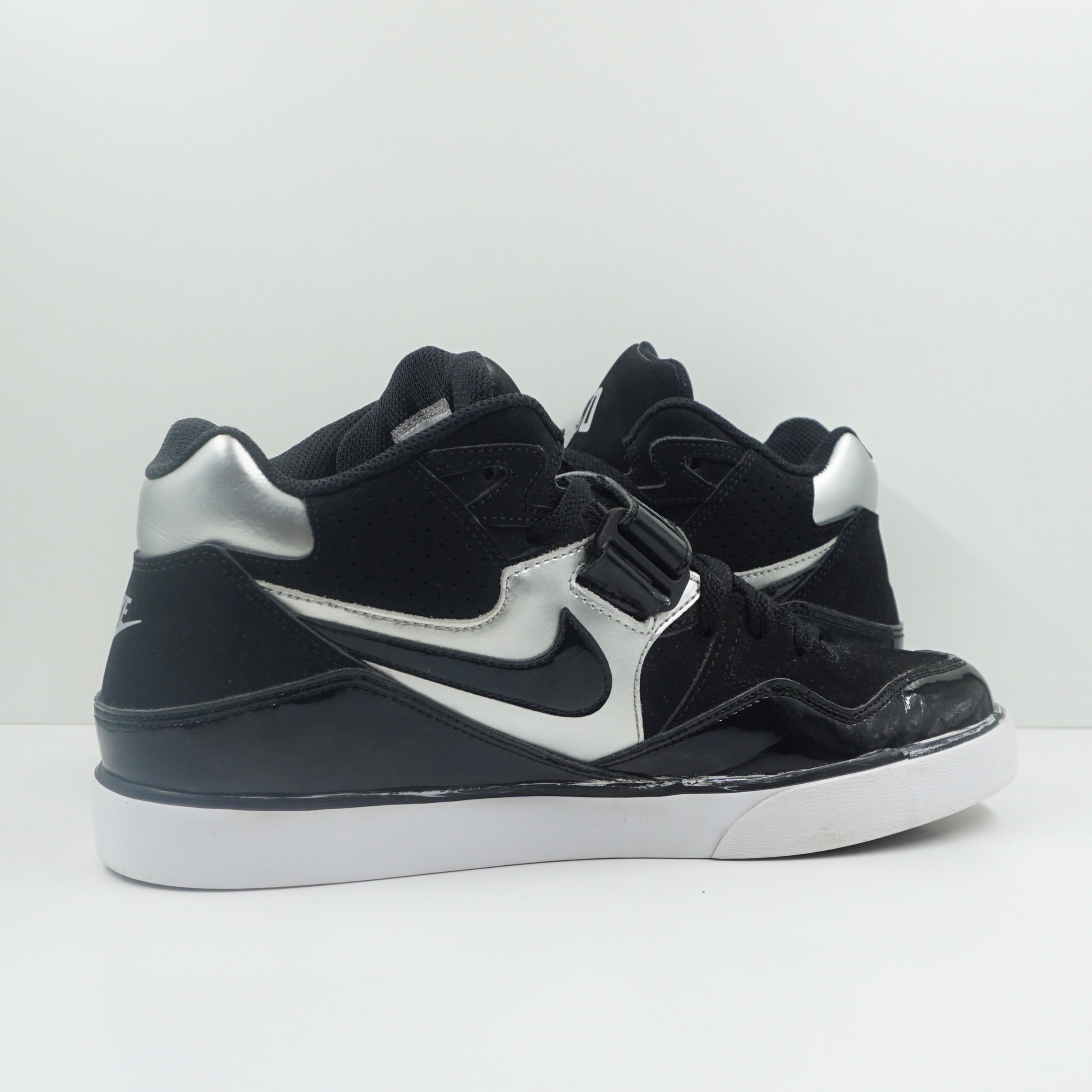 Nike Auto Force 180 Mid Black Patent Silver (2013)