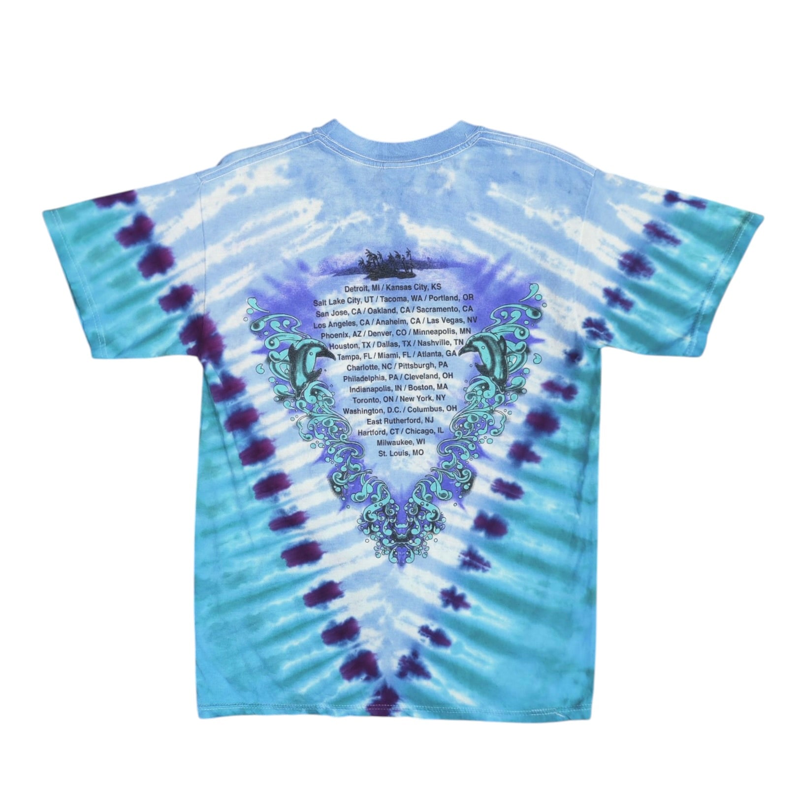 Gildan Crosby Stills Nash Young CSNY 2000 Tie Dye Tshirt