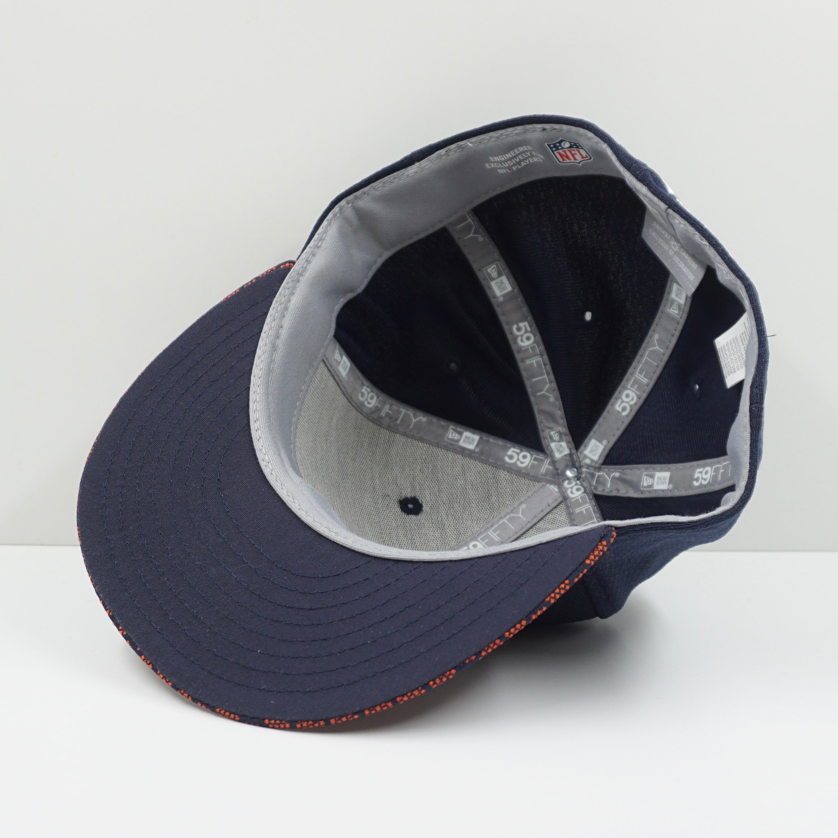 New Era Chicago Bears Navy Orange Fitted Cap