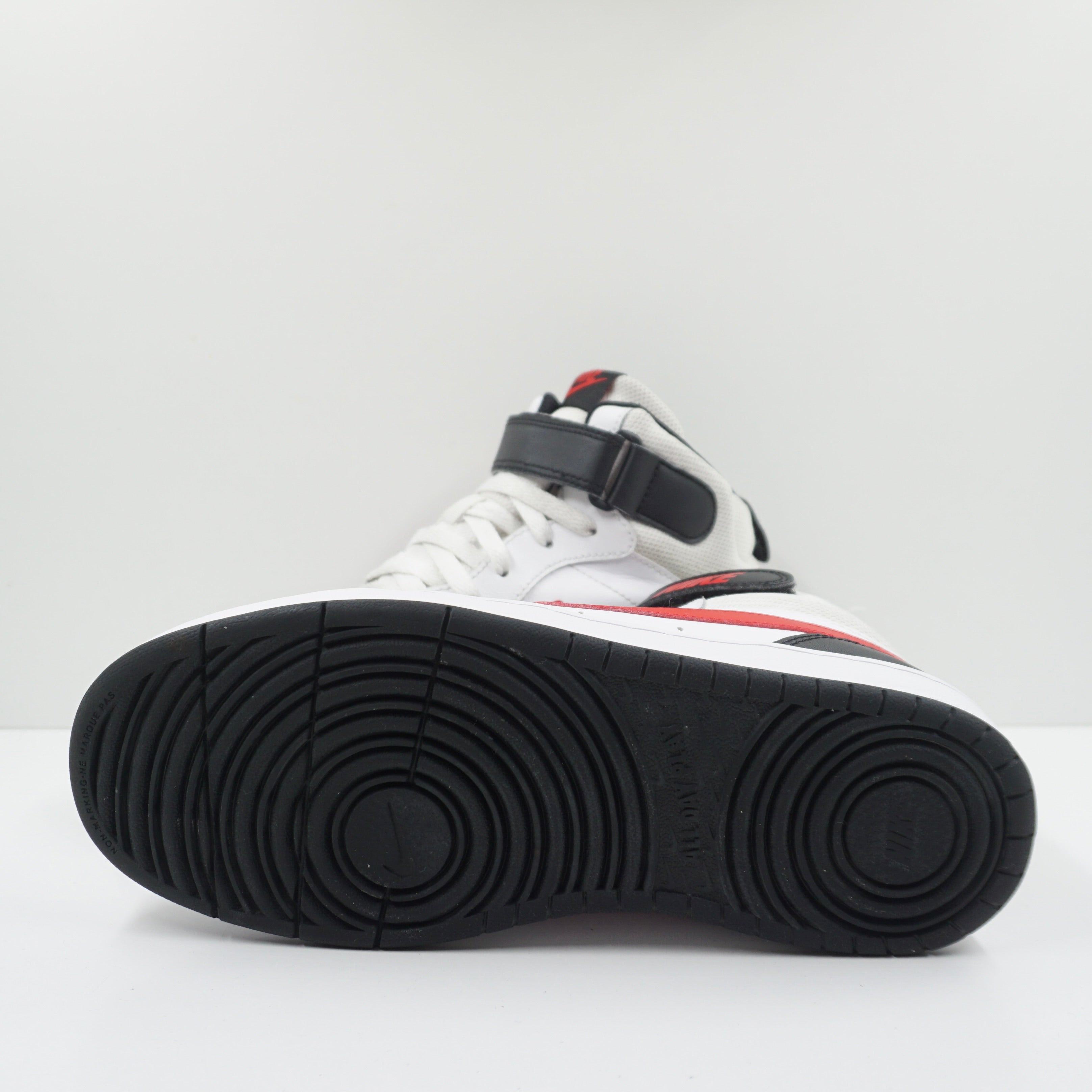 Nike Court Borough Mid 2 White University Red (GS)