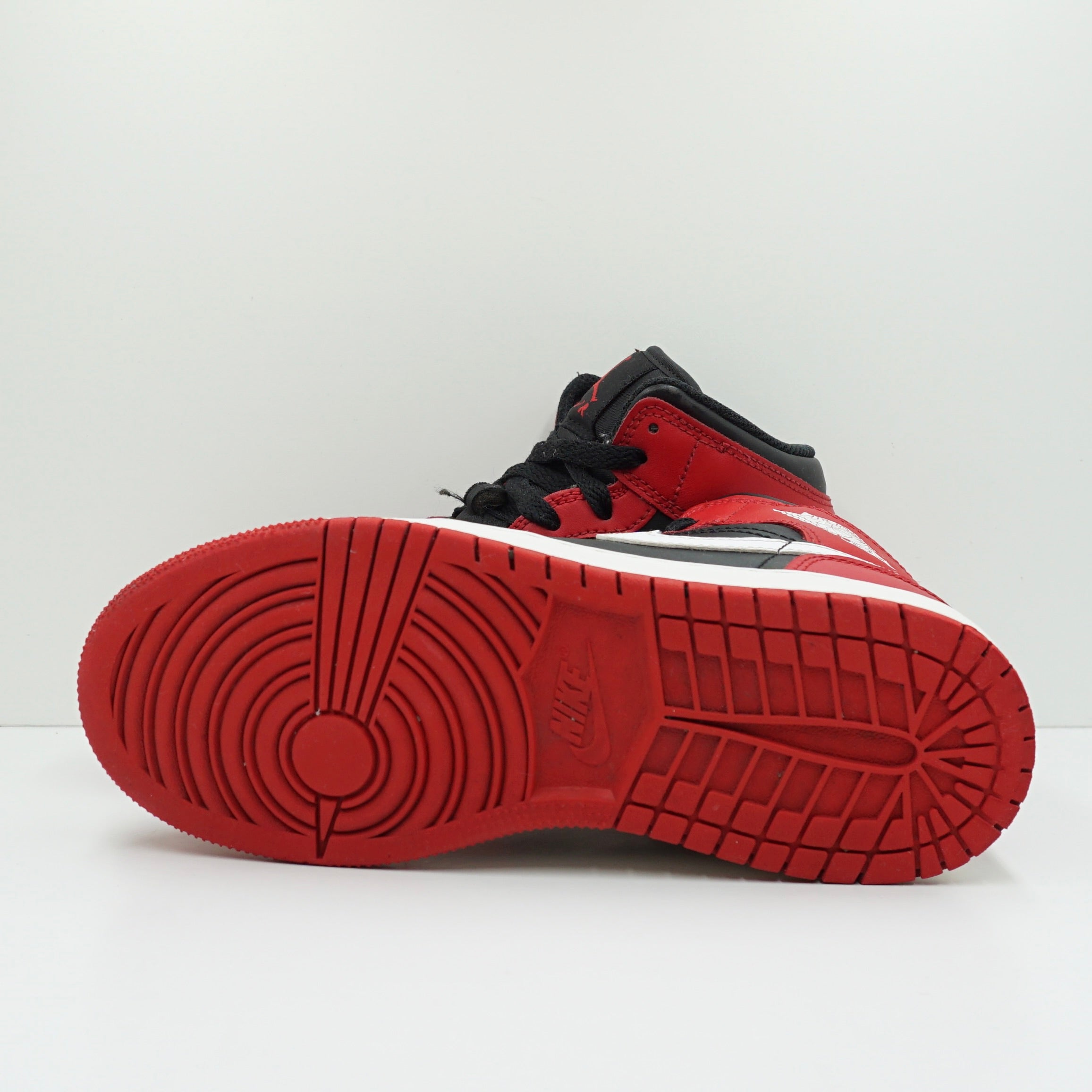 Jordan 1 Mid Red Black White (GS)