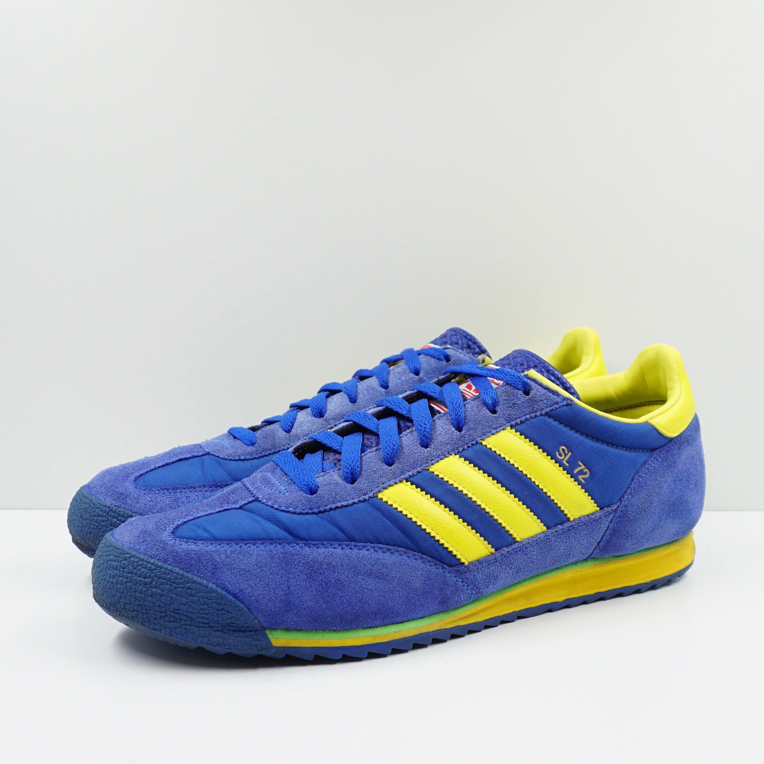 adidas blue and yellow sneakers
