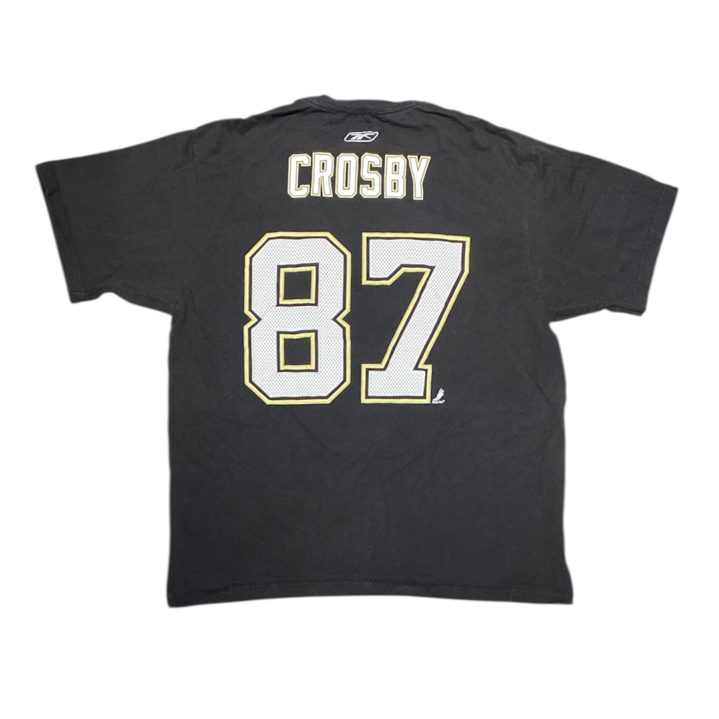 Reebok Pittsburgh Penguins Crosby #87 Black Hockey Tshirt