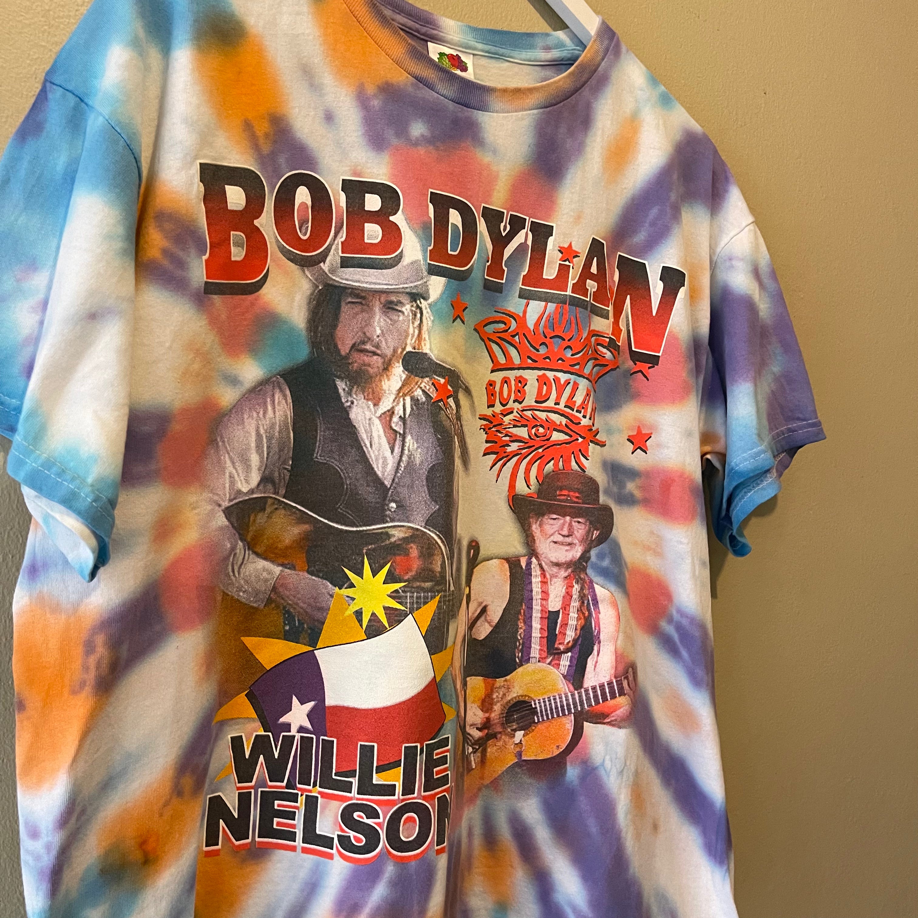 Fruit Of the Loom Bob Dylan & Willie Nelson 2004 Tshirt