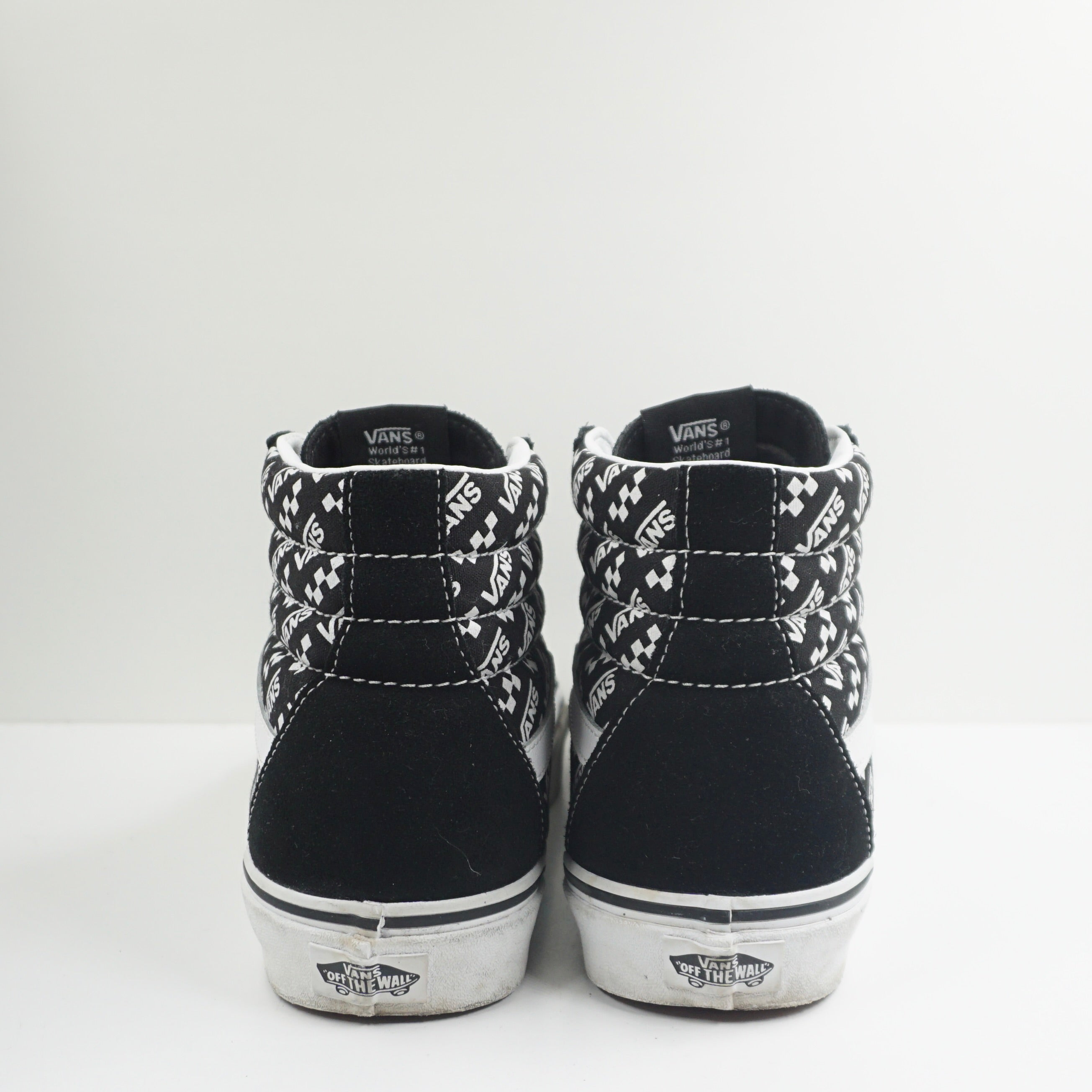 Vans Sk8 Hi Logo Repeat Black White