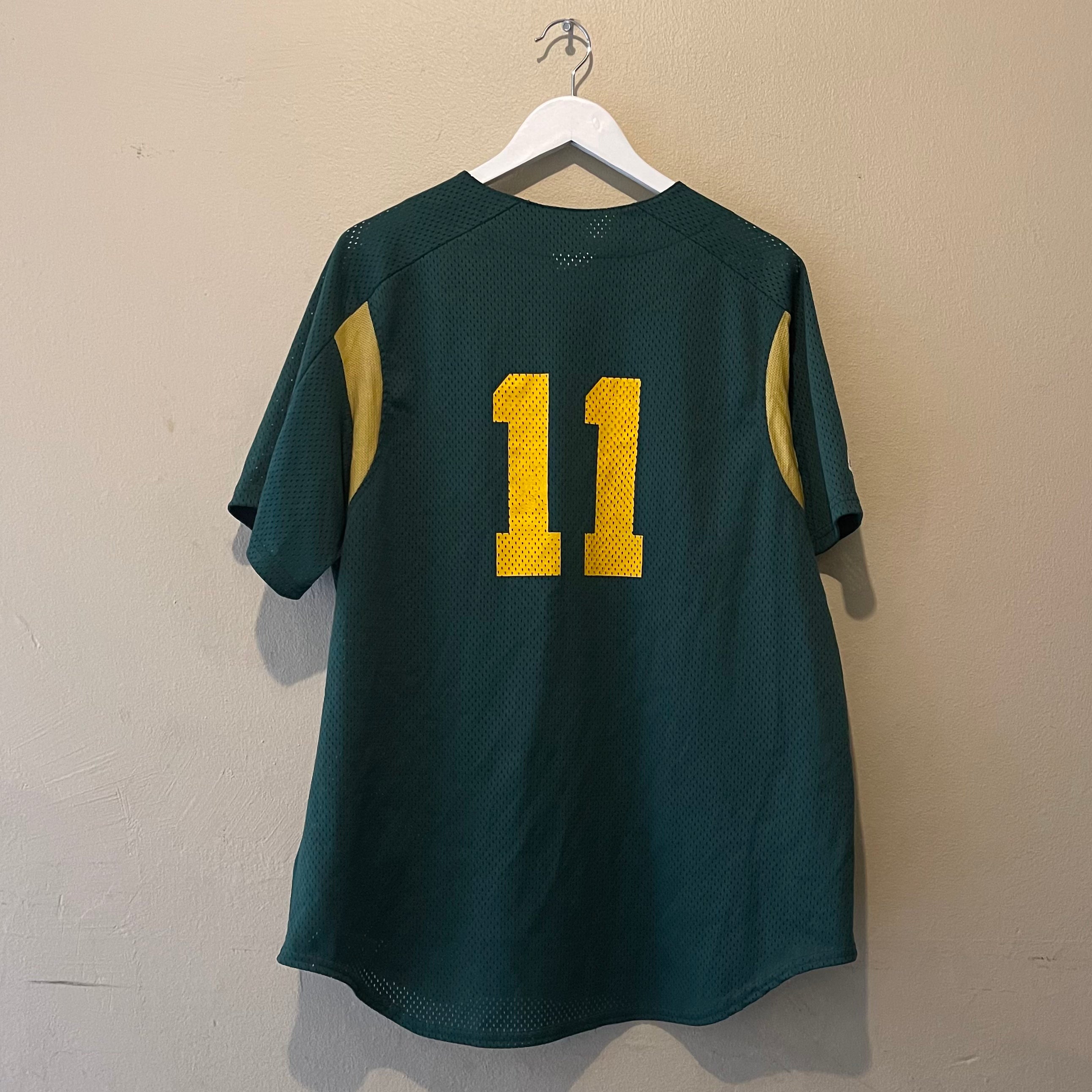 Majestic Oakland A's #11 Green Yellow Baseball Jersey