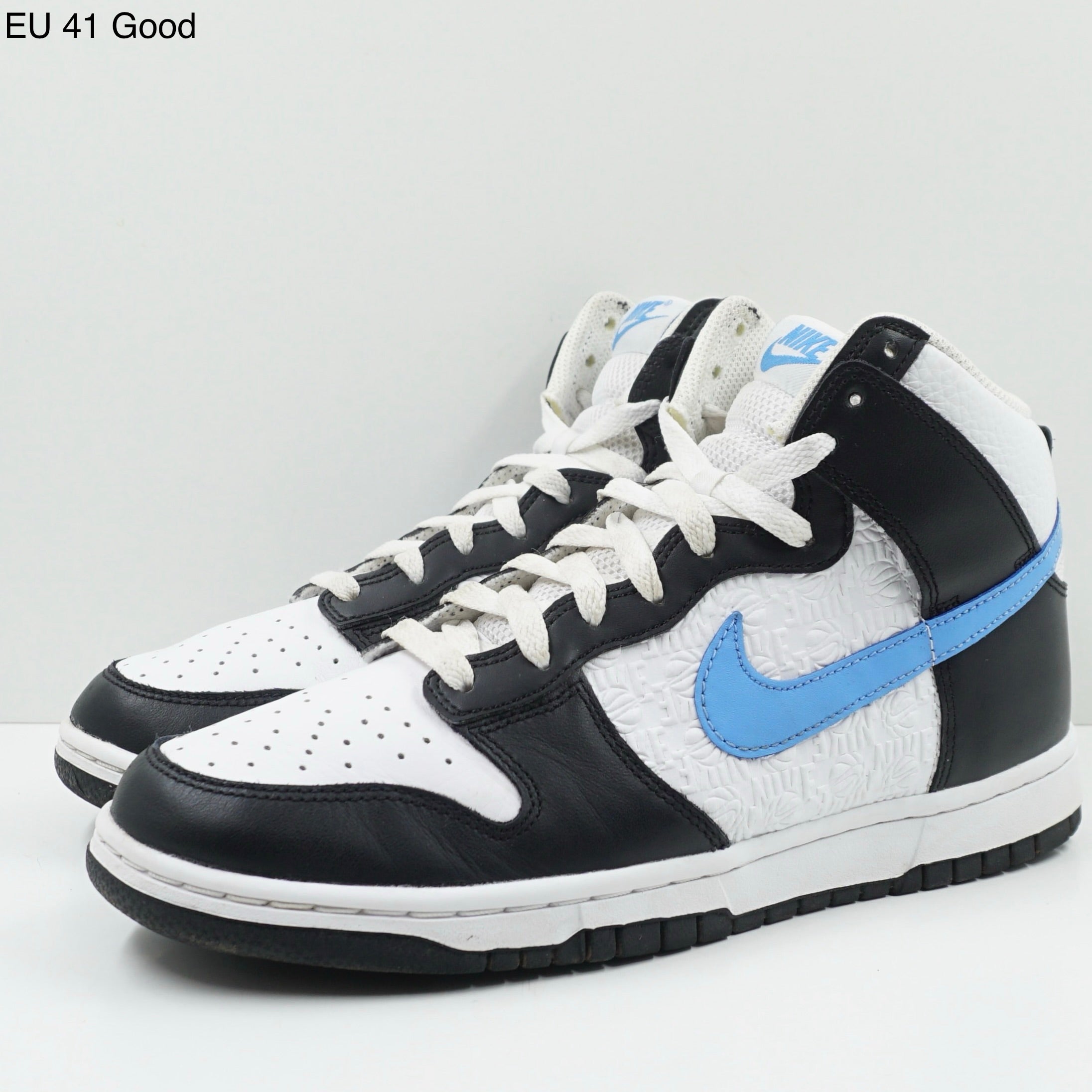 Nike Dunk High Retro FLC Black University Blue White