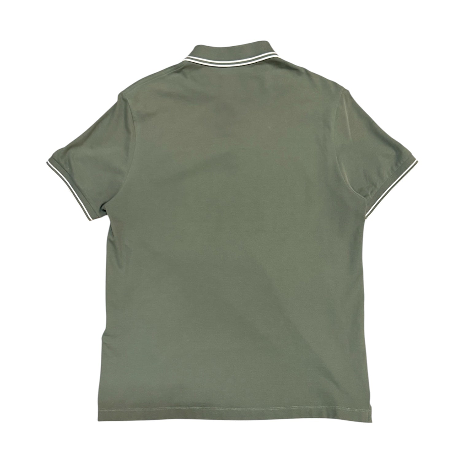 Stone Island SS23 Patch Olive Green Slim Fit Twin Tipped Polo Shirt