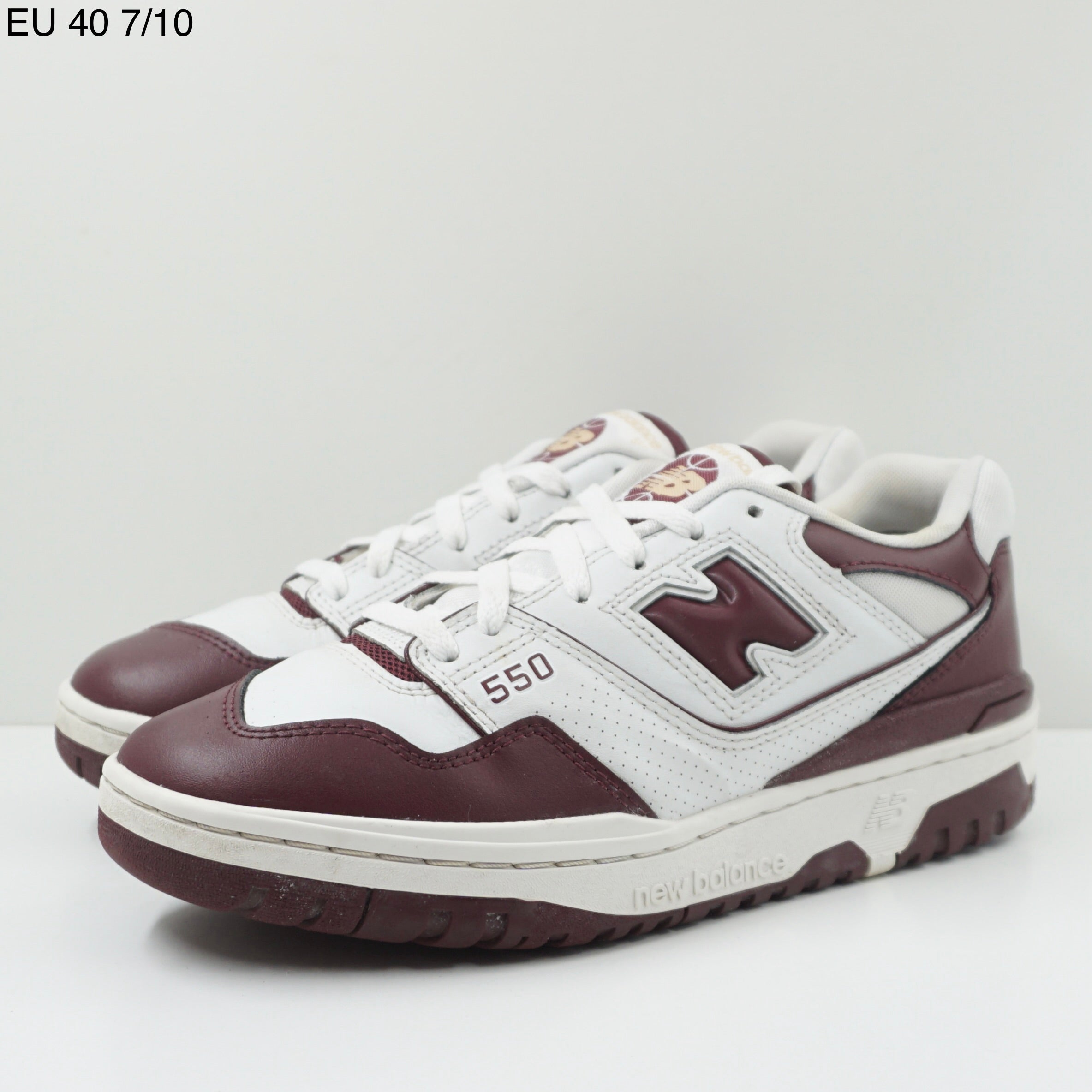 New Balance 550 White Burgundy