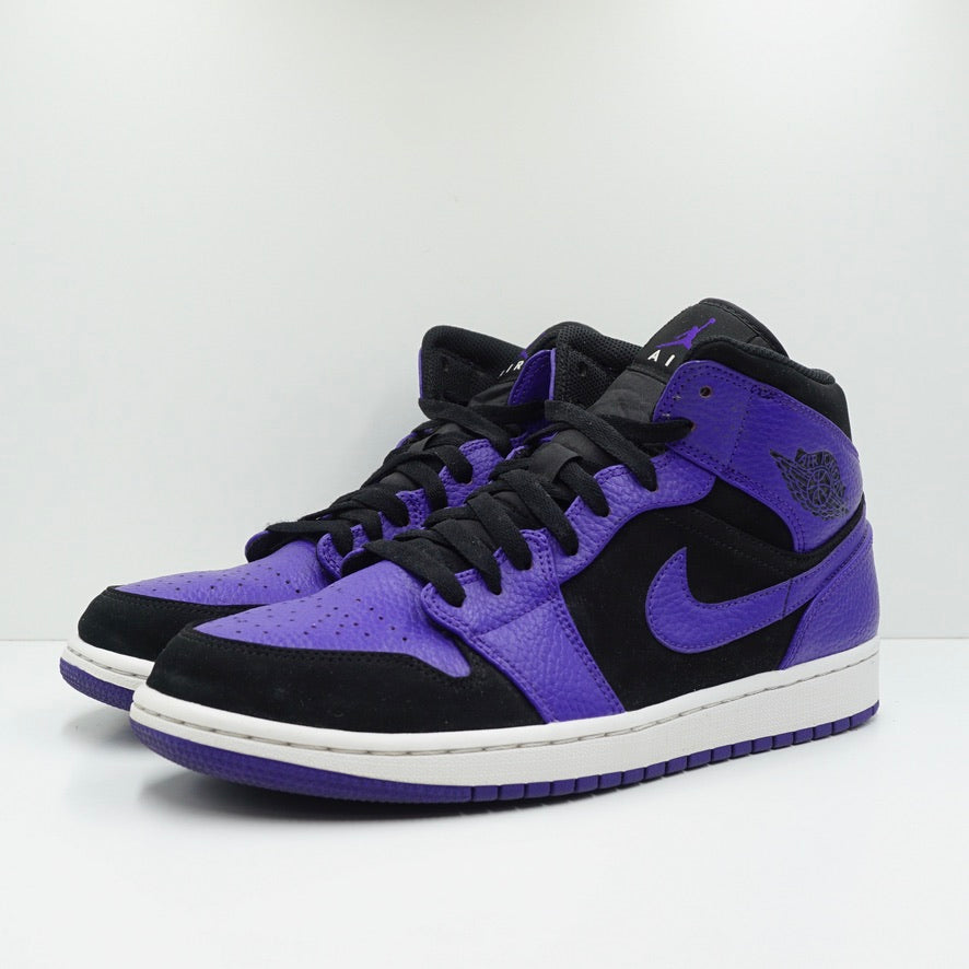 Jordan 1 Mid Black Dark Concord