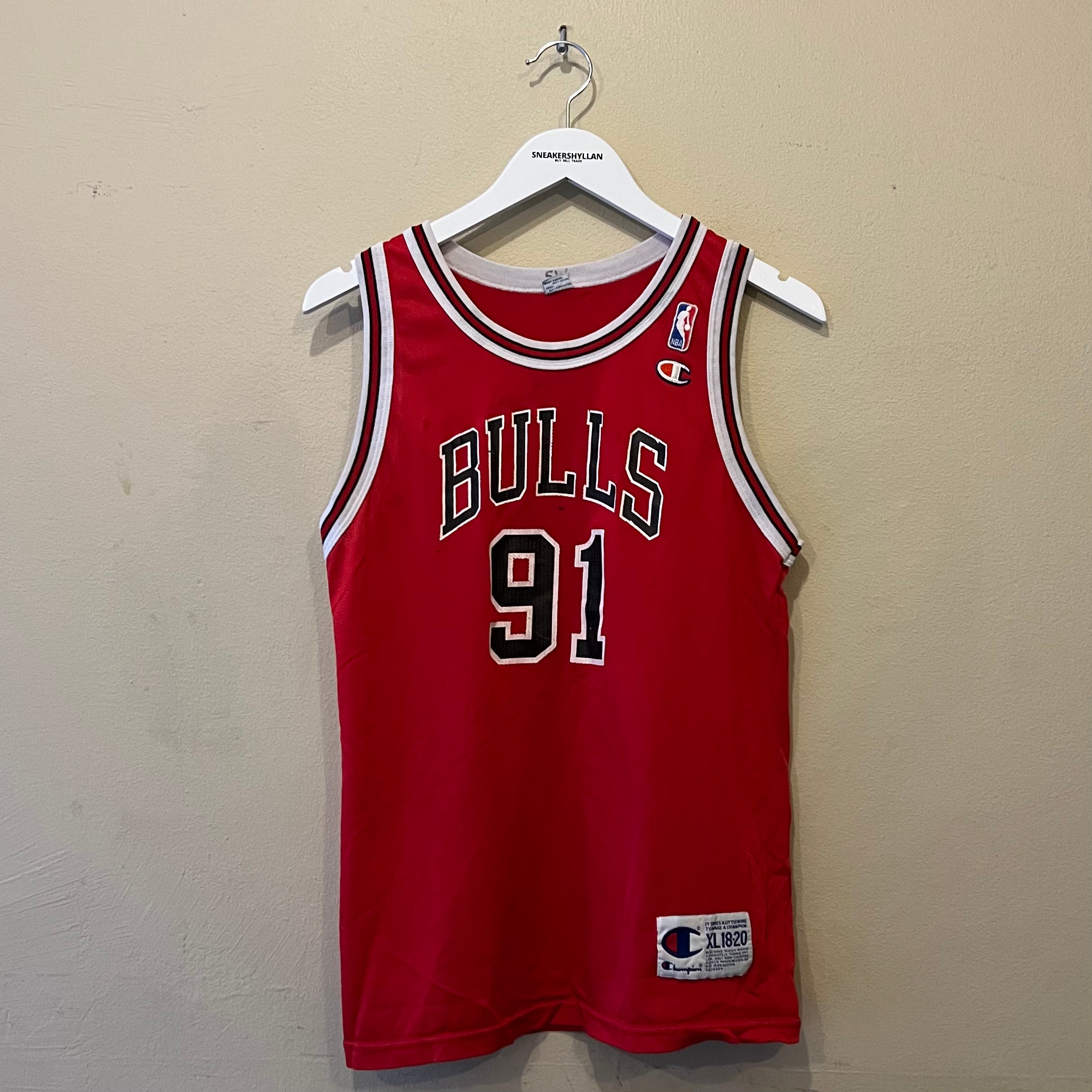 Champion Chicago Bulls Rodman #91 Basketball Jersey (Youth)