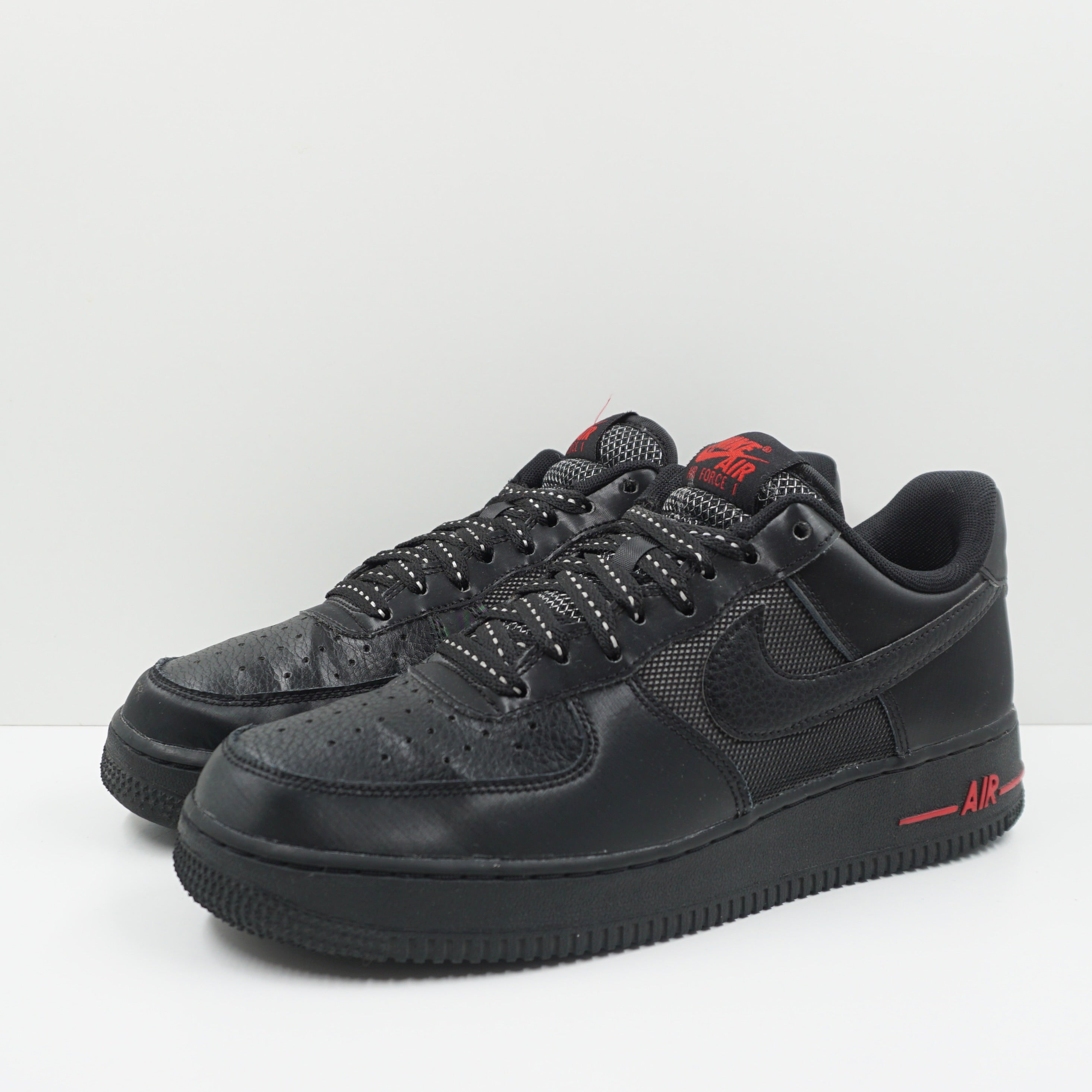 Air force 1 black red tag sale